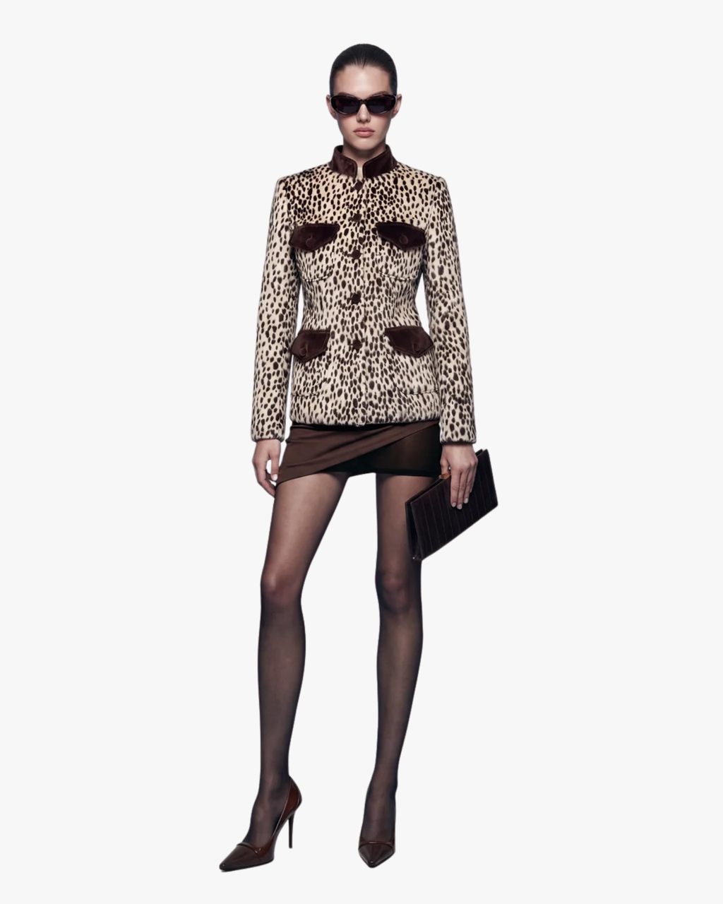 Faux-Fur Jacket Carol Leopard