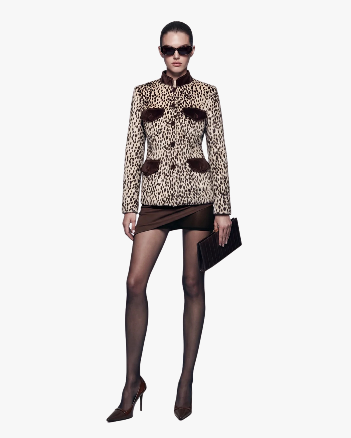 Faux-Fur Jacket Carol Leopard