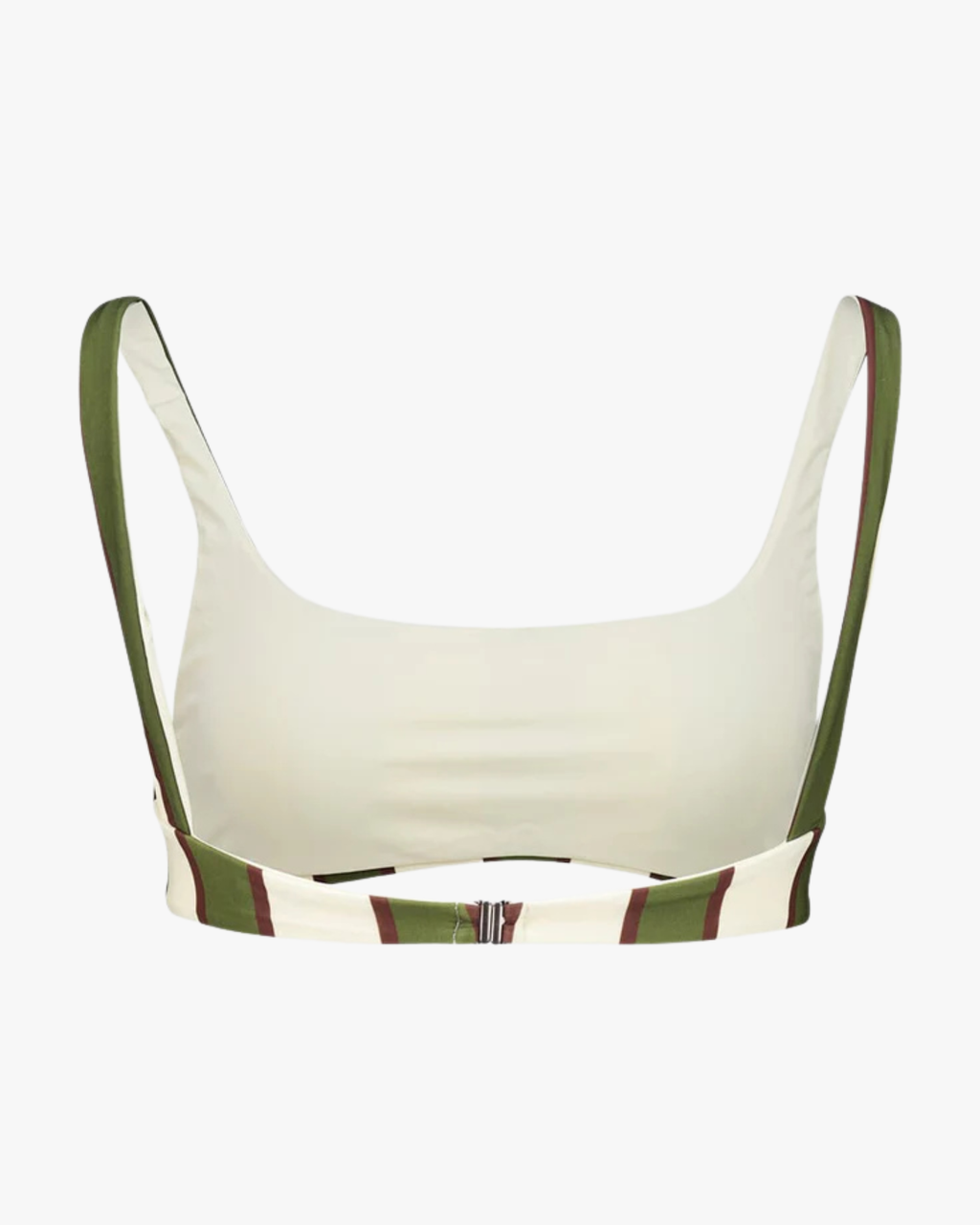 Thidu Bikini Top Olive Stripes