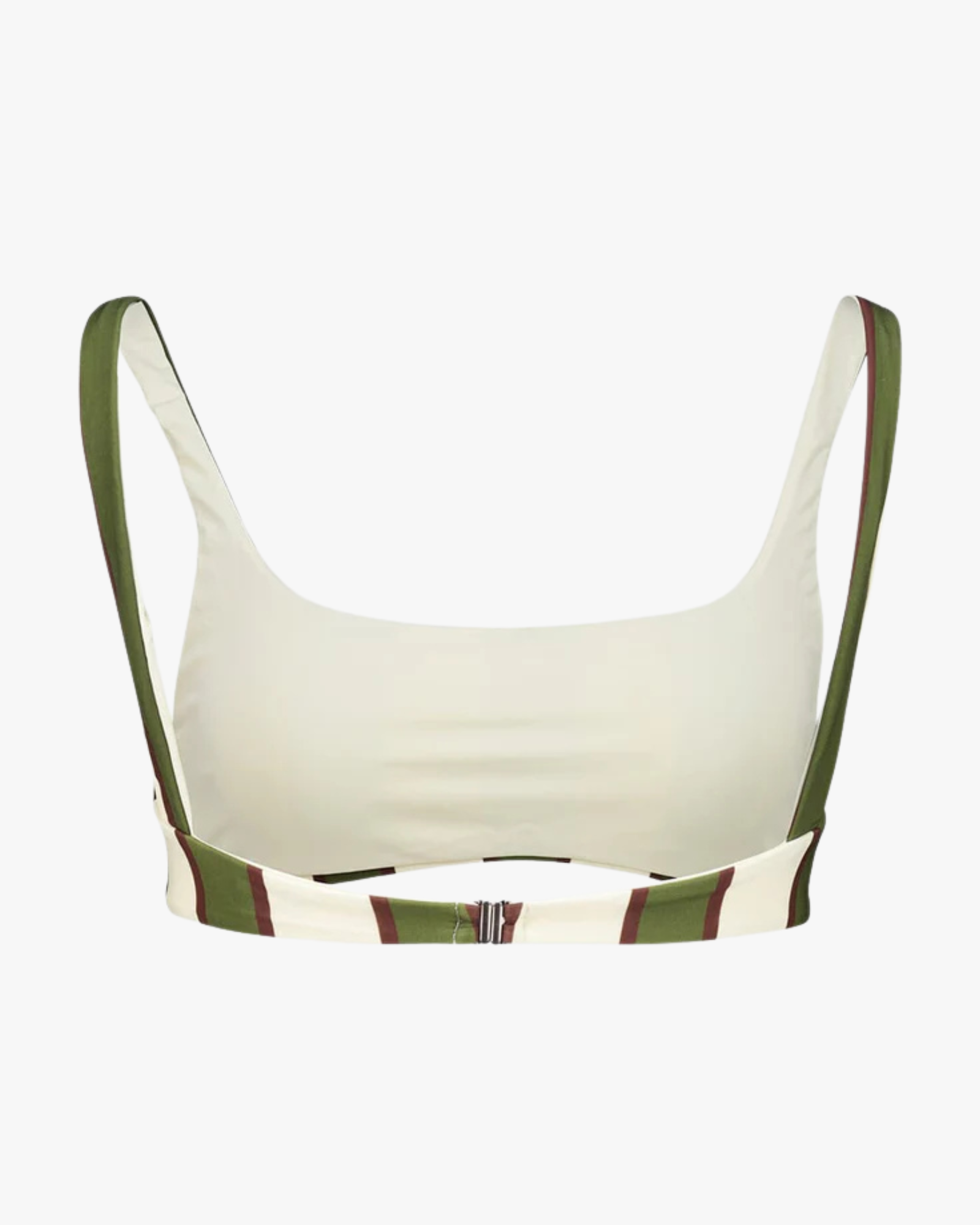 Thidu Bikini Top Olive Stripes