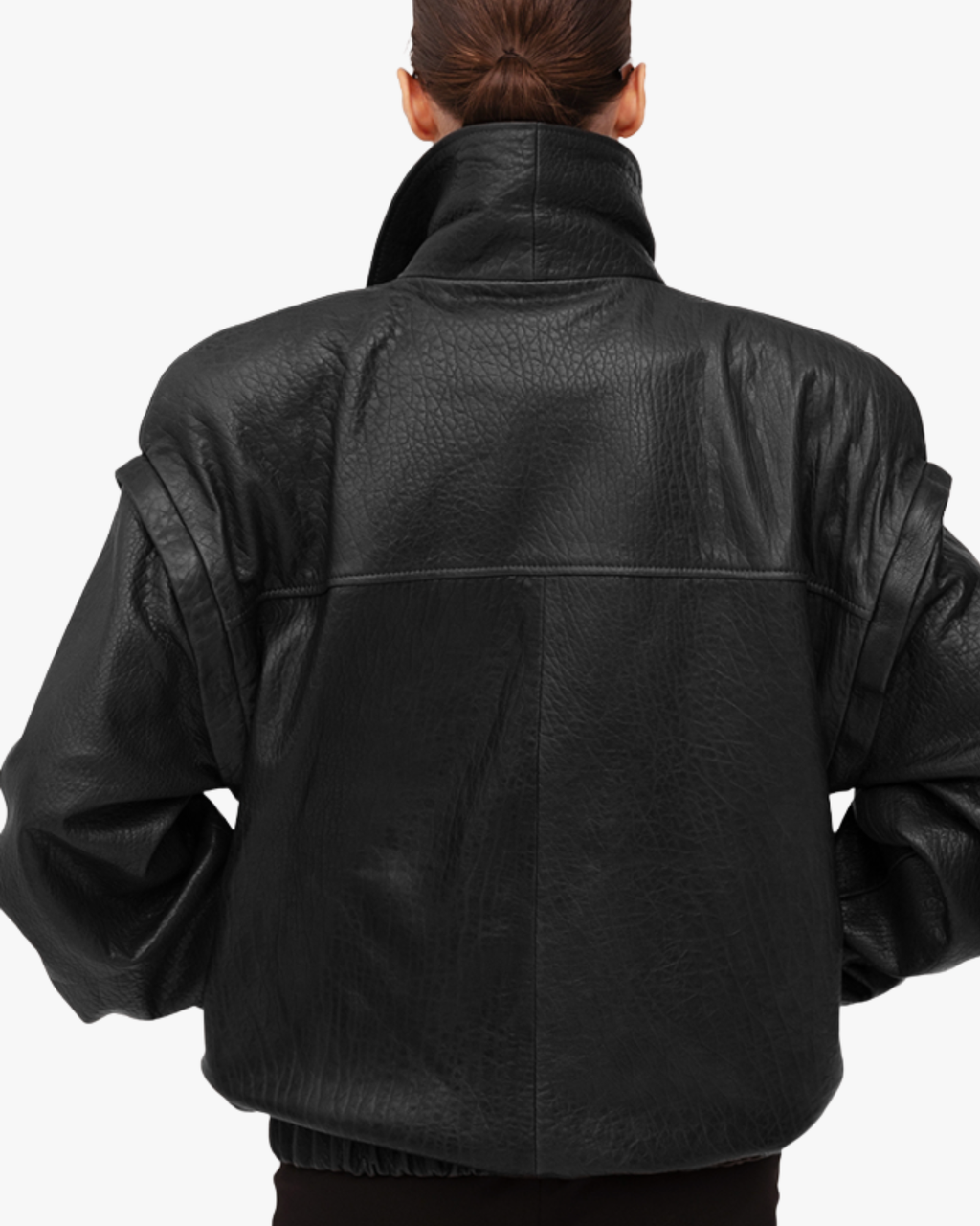 Jacket In Grained Lambsikin In Black