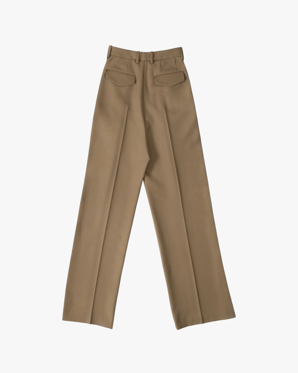 Pleated Straight-Leg Trousers Eje Brown