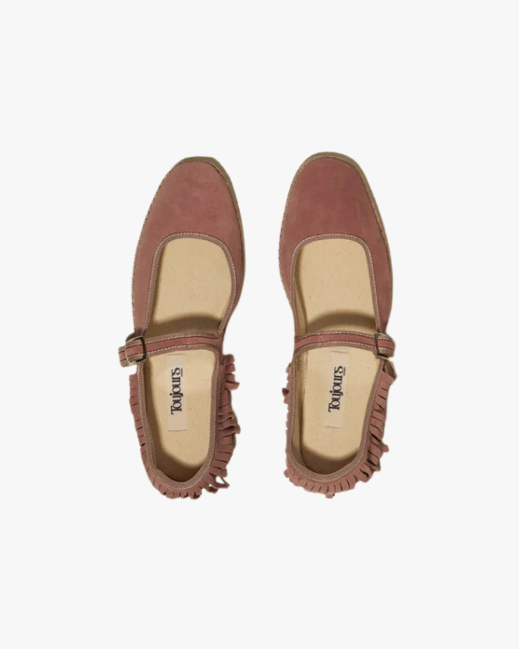 Mary Jane Friulane With Fringes And Square Toe Pink