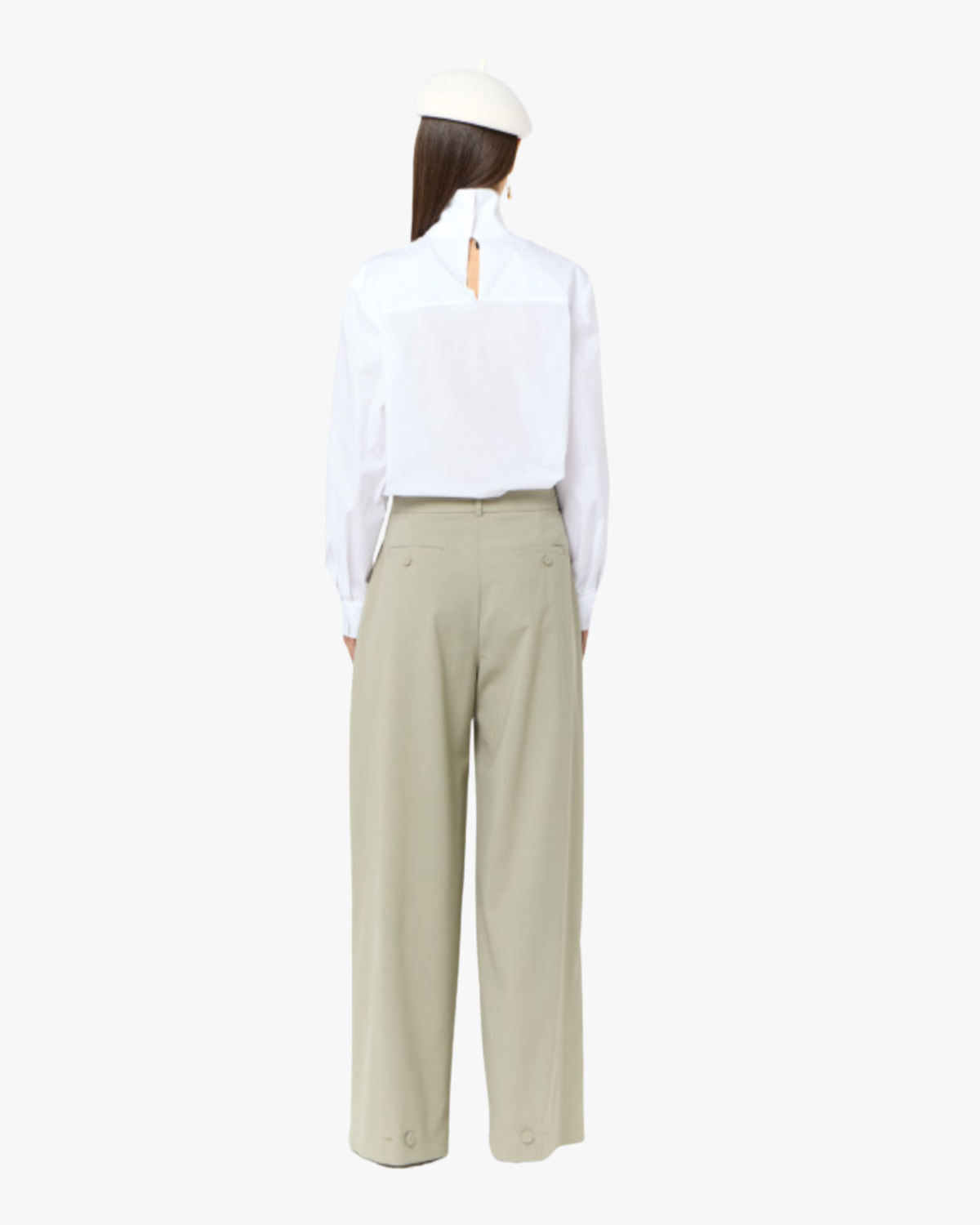 Pants Wide Leg Balloon Sage