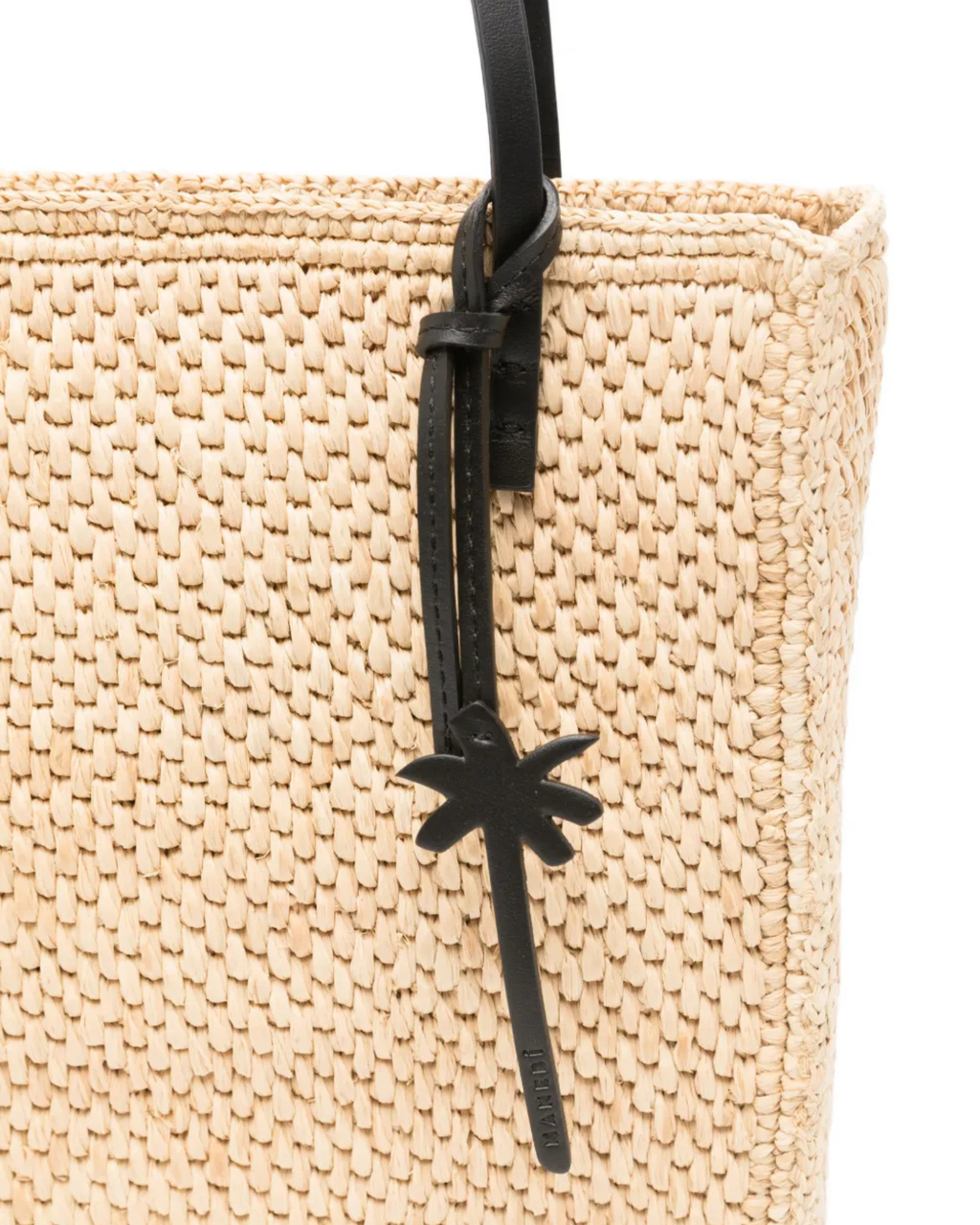 Inez Bag Natural And Black Leather Shoulder Bag