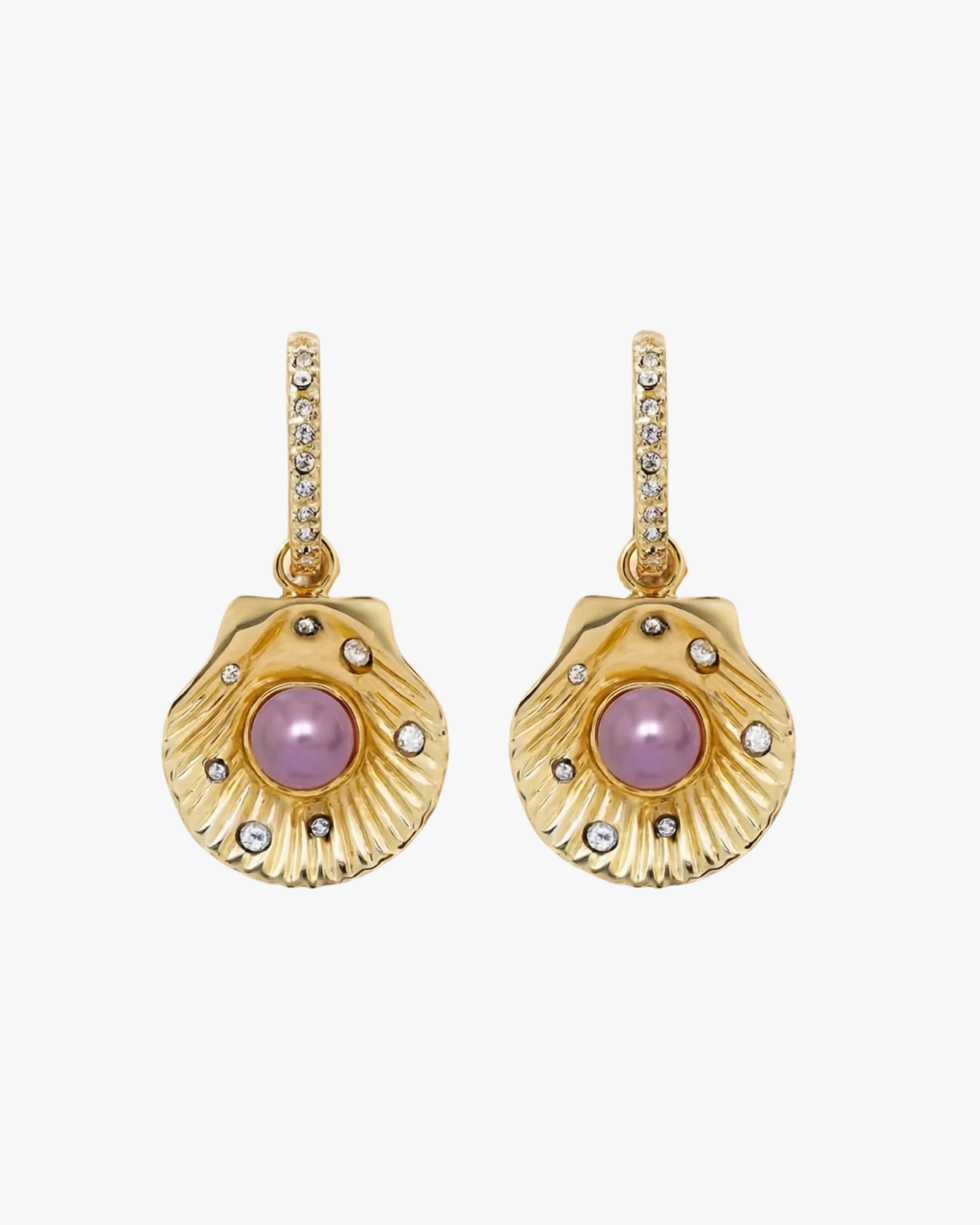 Earrings Seashell Pearl