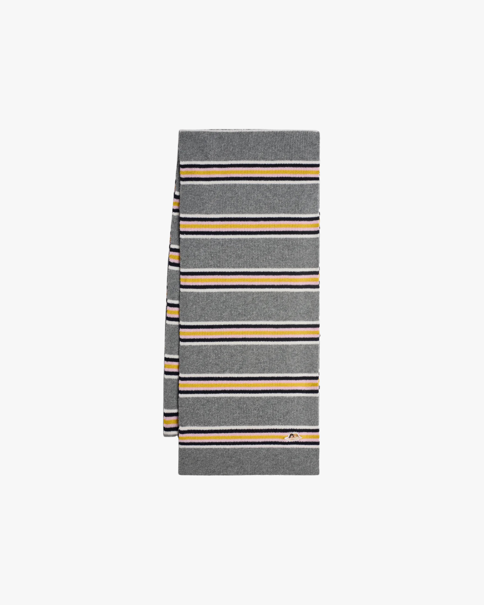 Scarf Grey and Yellow Striped Angel Patch