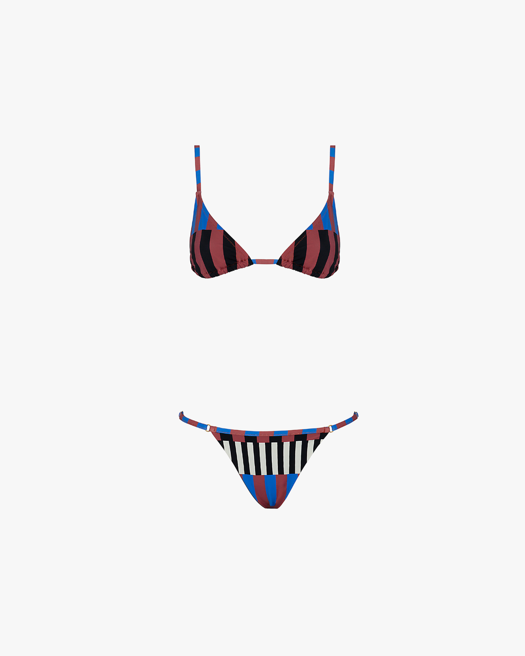 Set Bikini Lola Stripes Black and Blue