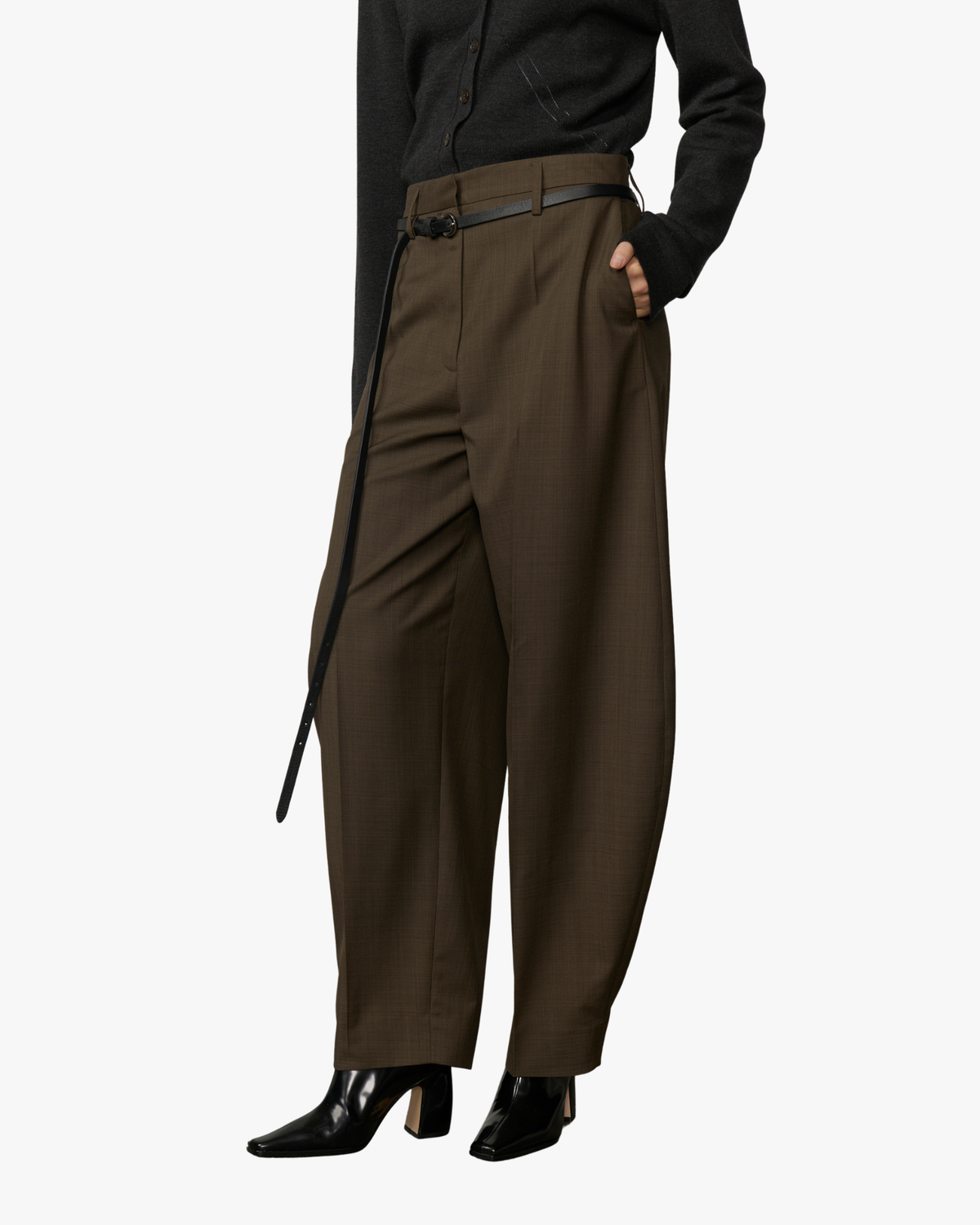 Mid waist Pants Dante Khaki