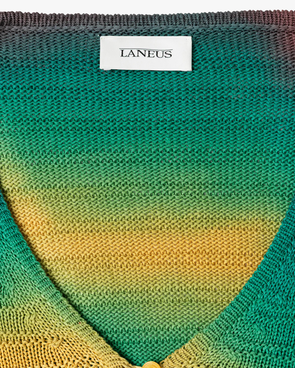 Knit Cardigan Over Fit Woman Rainbow