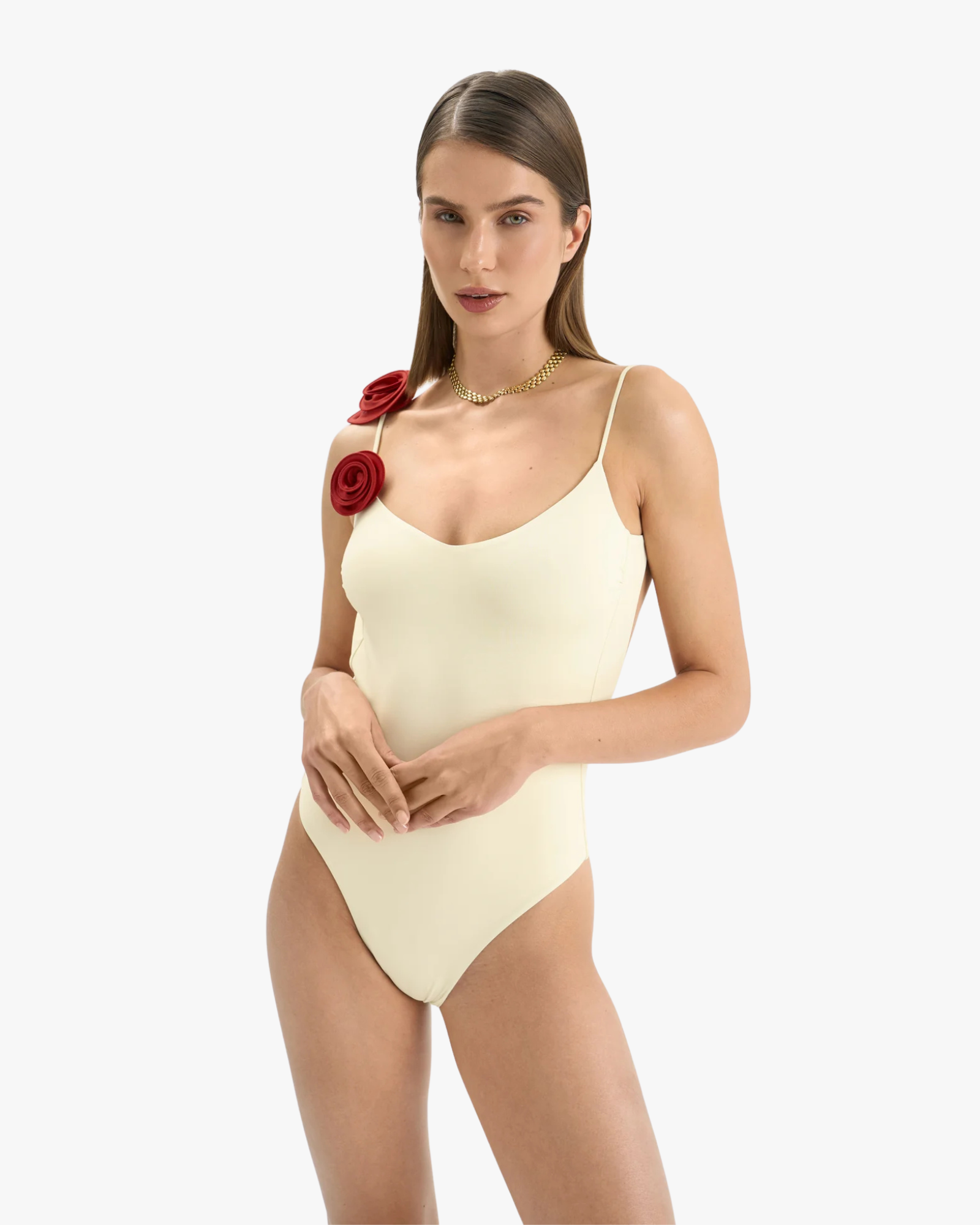 Ashar One Piece swimsuit. Ivory