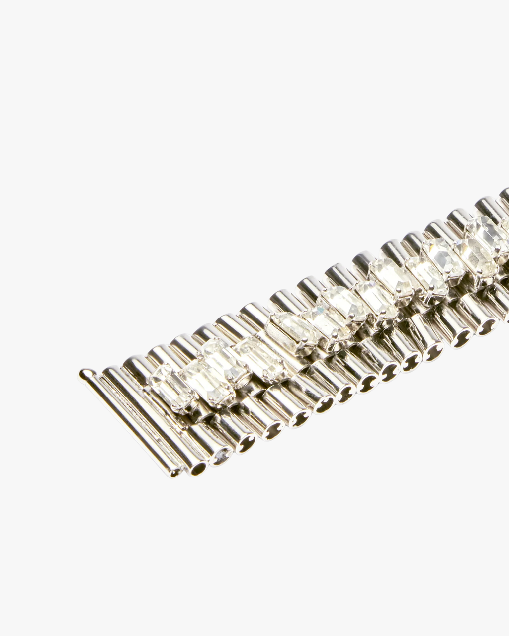 Bracelet On Time Palladium With Crystal