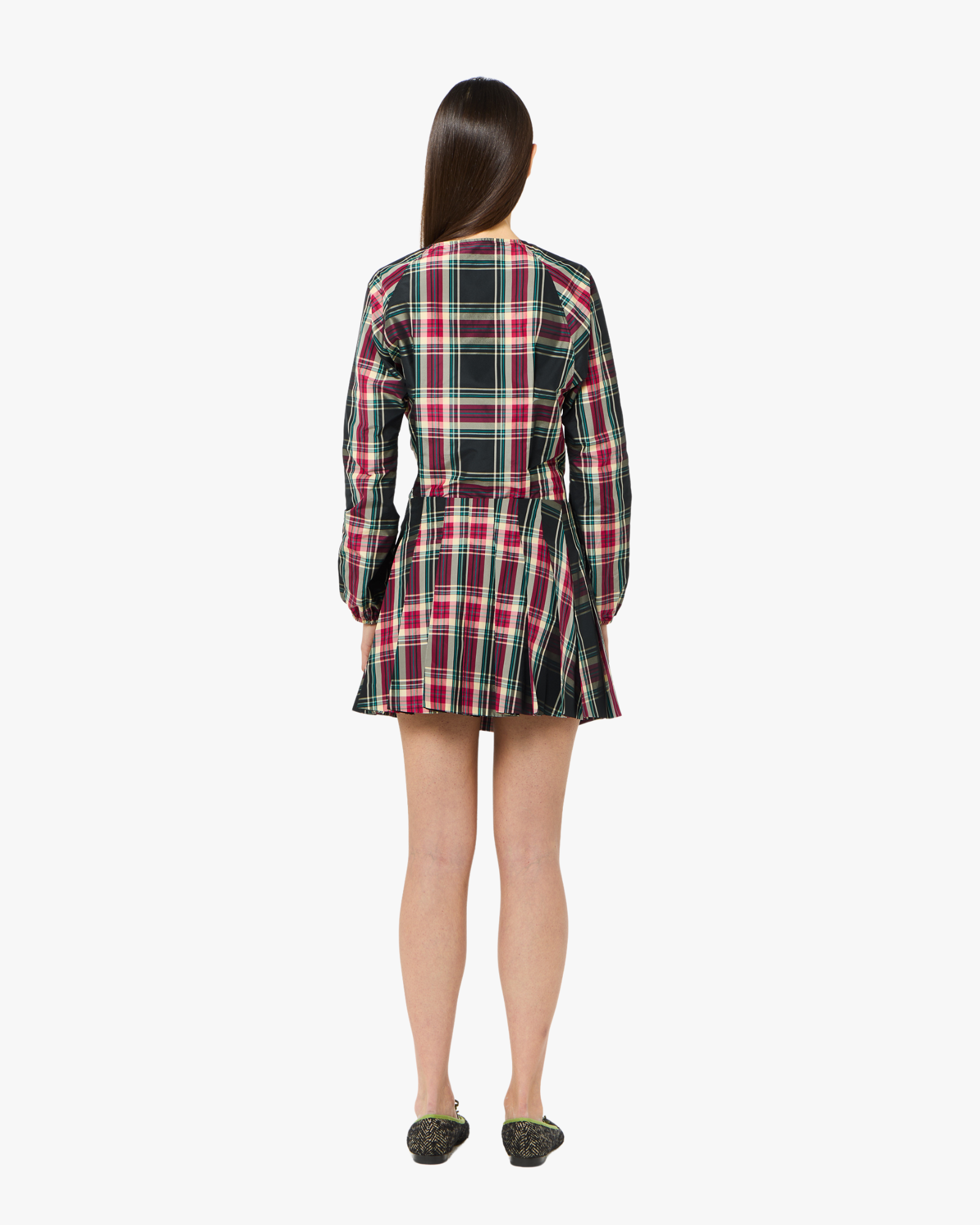 Mini Skirt Pleated Red