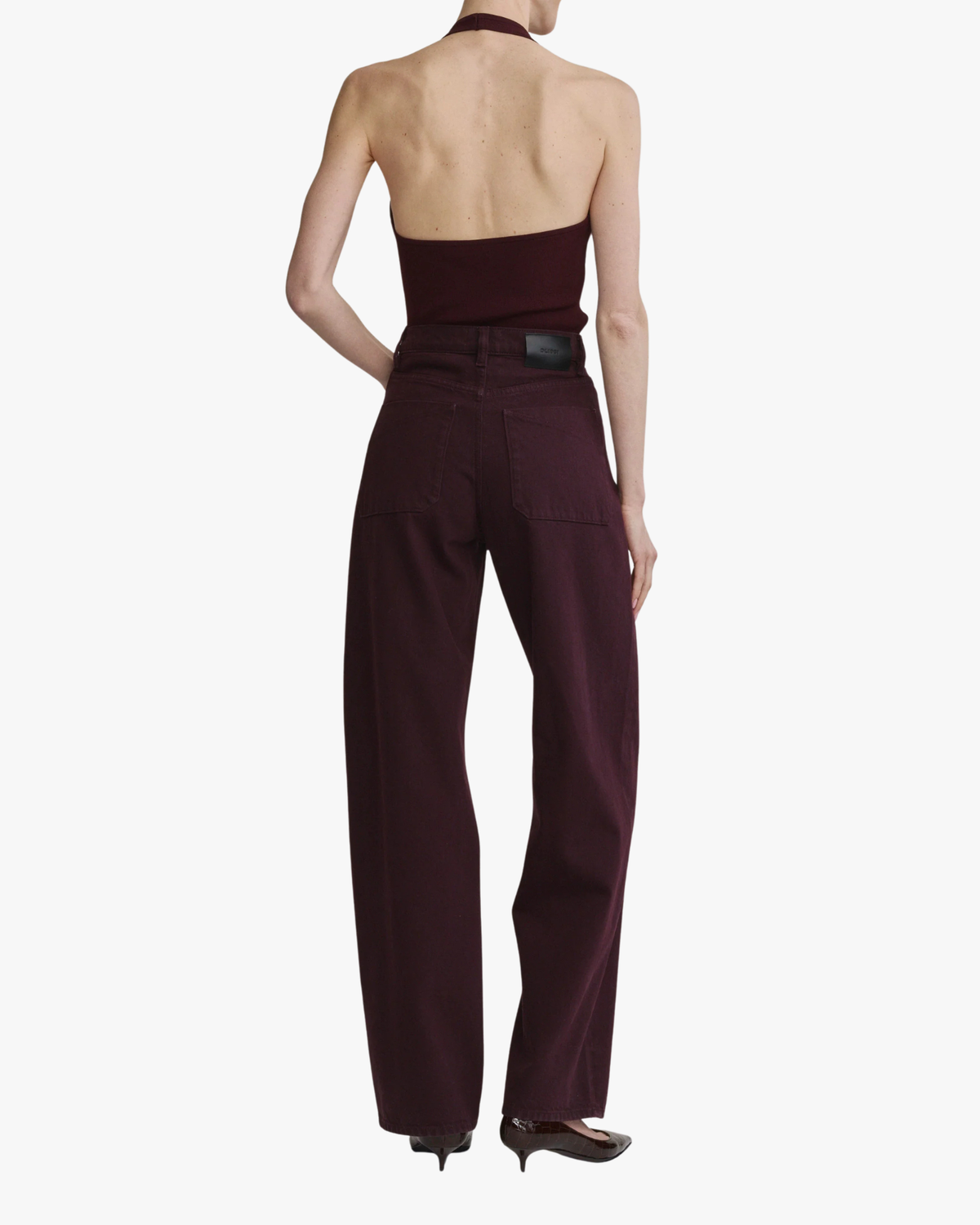 Loose Straight Jeans Kaylen Vintage Malbec