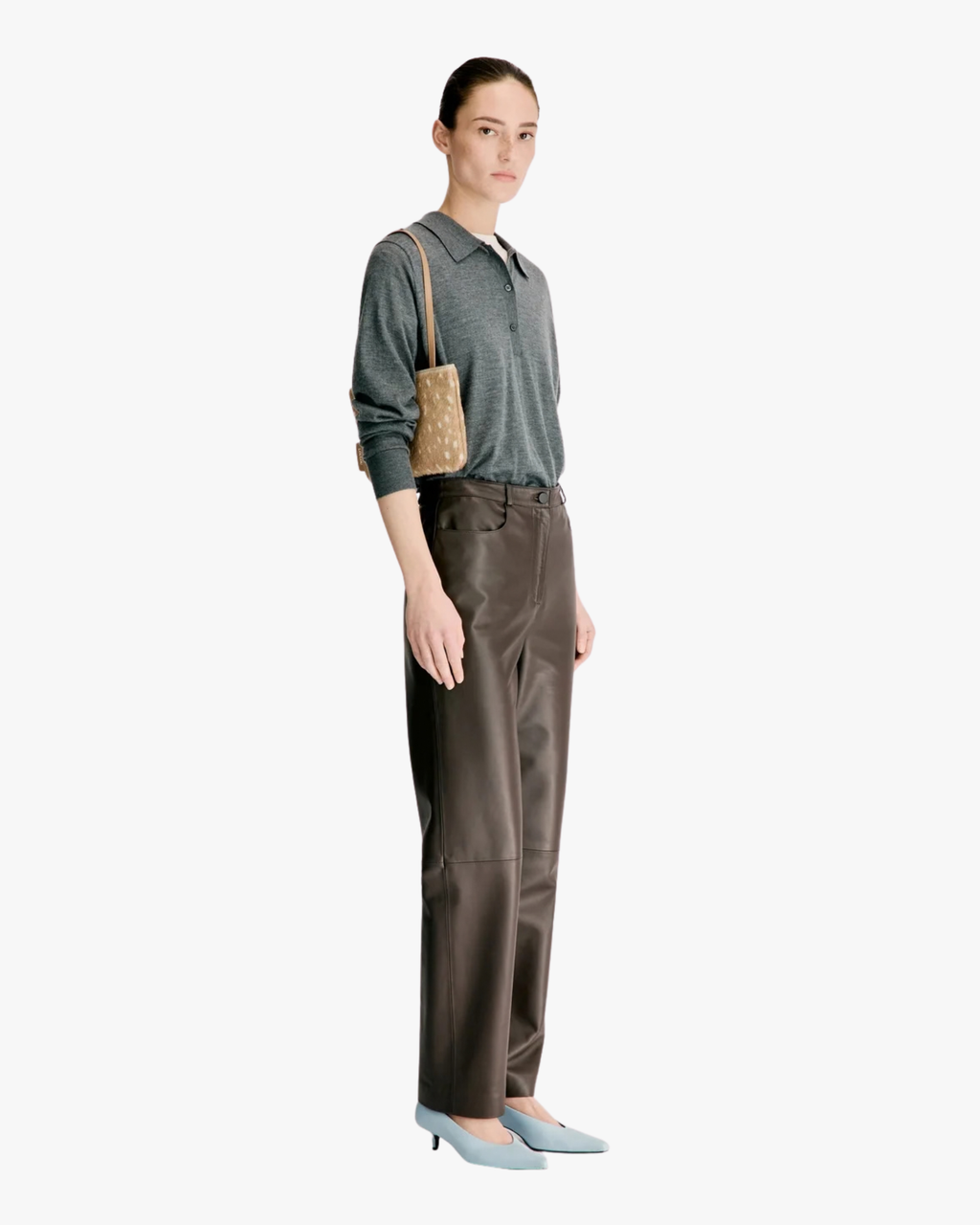 Pant  Straight Leg Cobe Brown