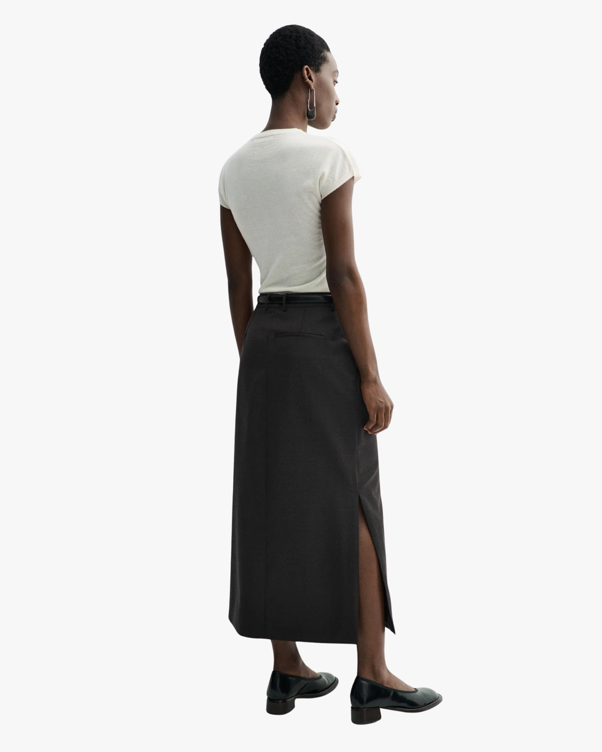 Long Pencil Skirt Nuna Deep Brown