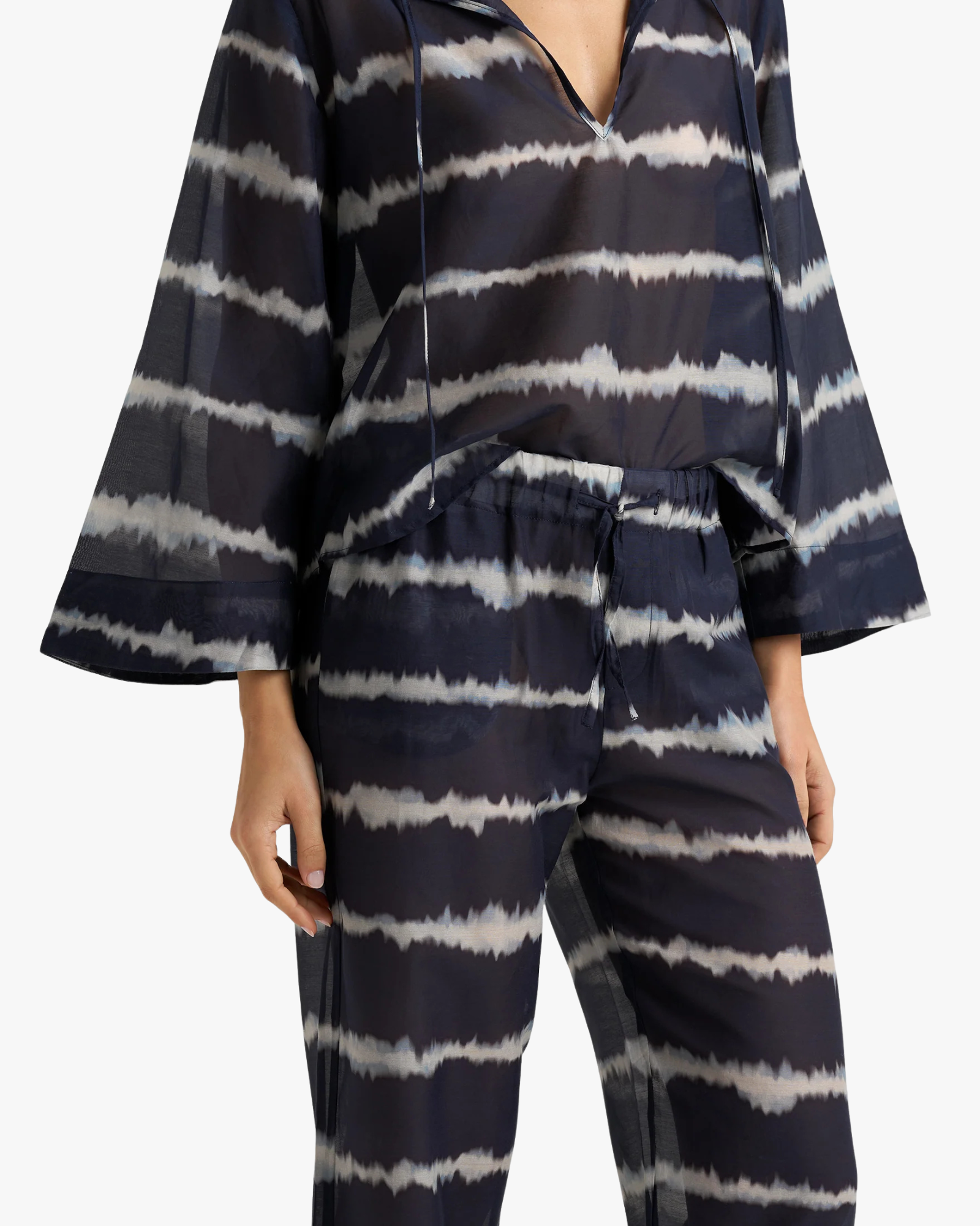 Belem Trousers Midnight Shibori