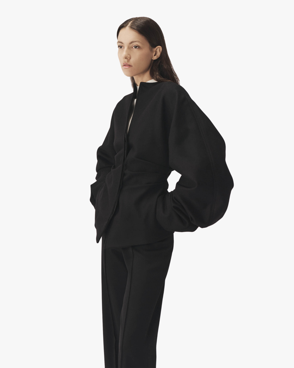 Jacket Ethos Draped Kimono Black