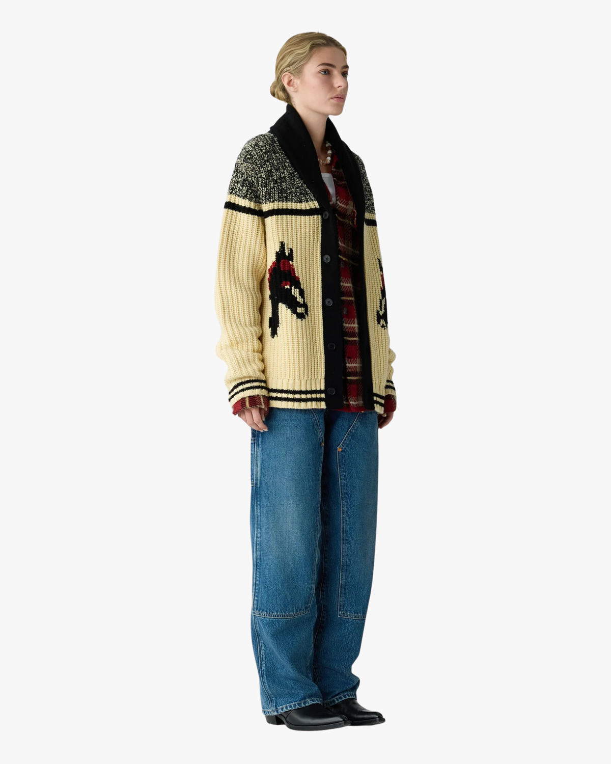Wool Cashmere Cardigan Rodeo Butter
