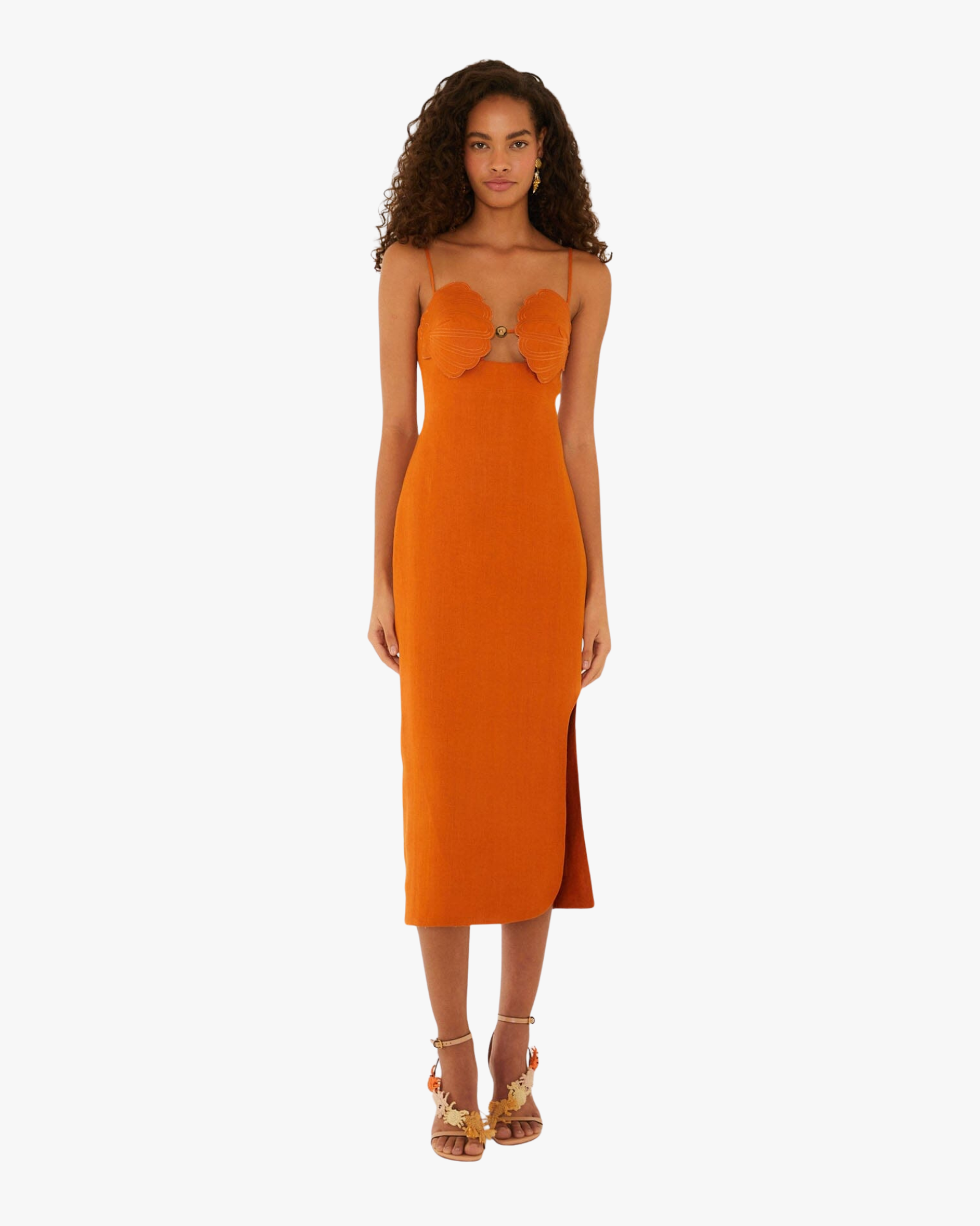 Midi Dress Sleeveles Terracota