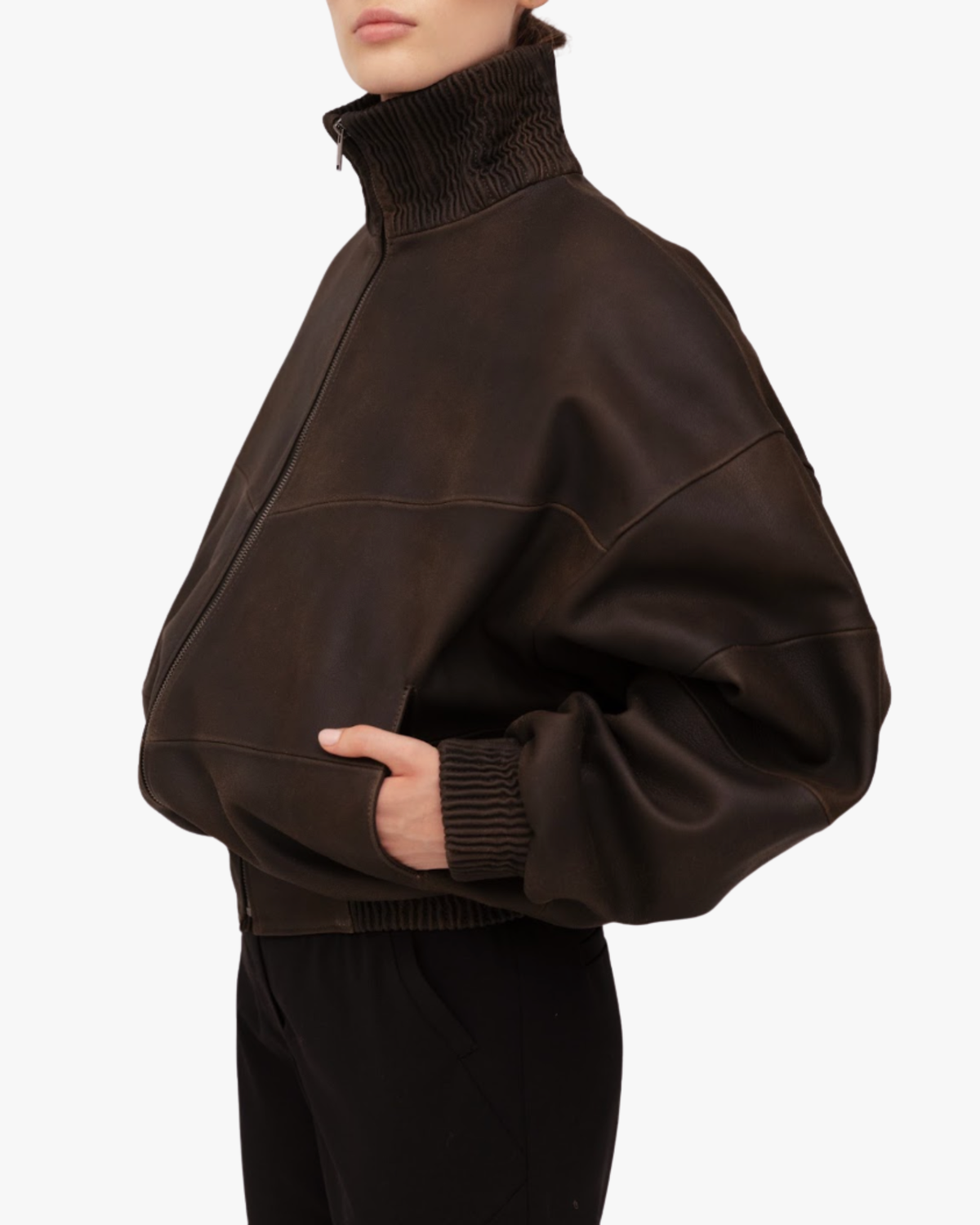 Bomber Jacket In Brown
