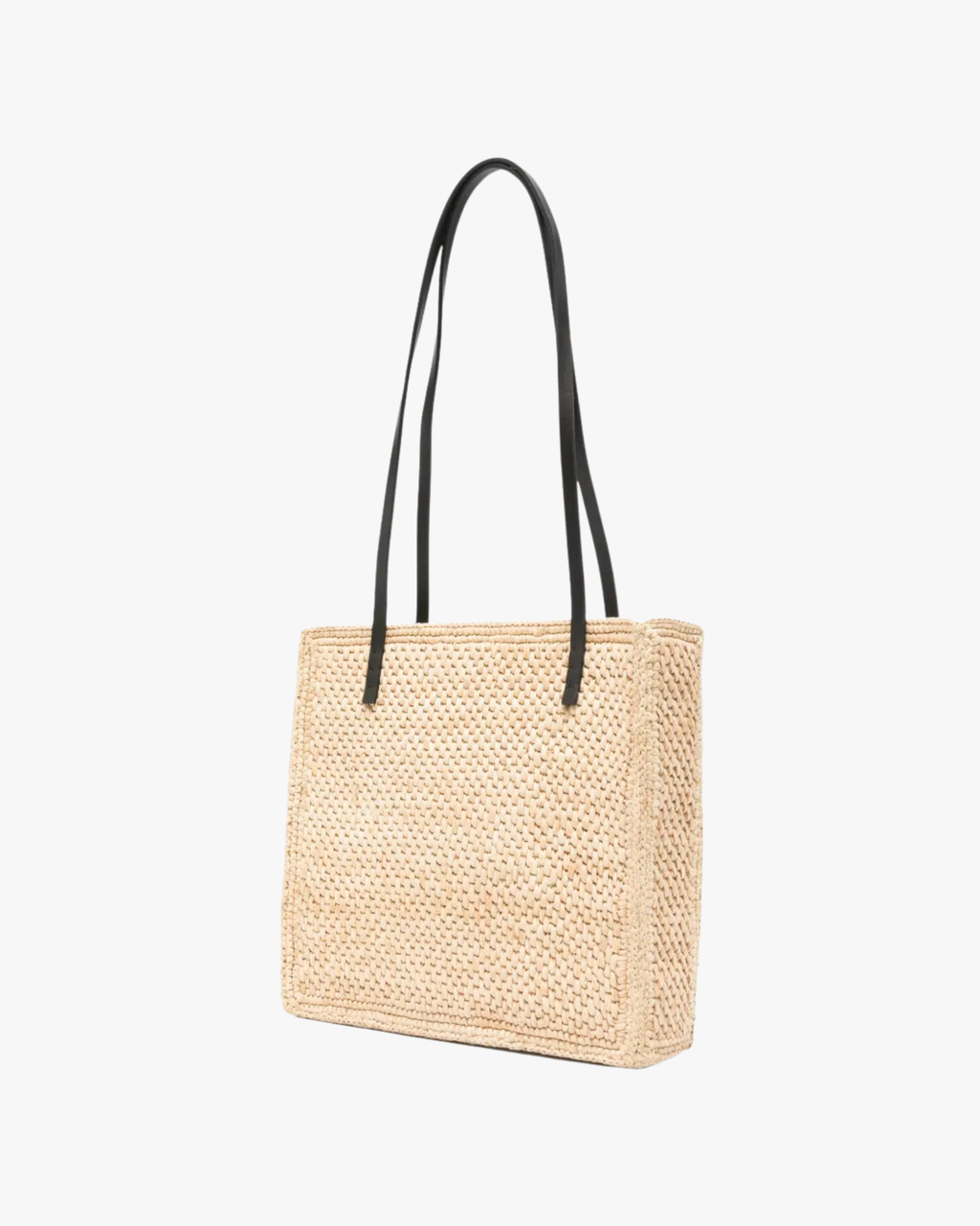 Inez Bag Natural And Black Leather Shoulder Bag
