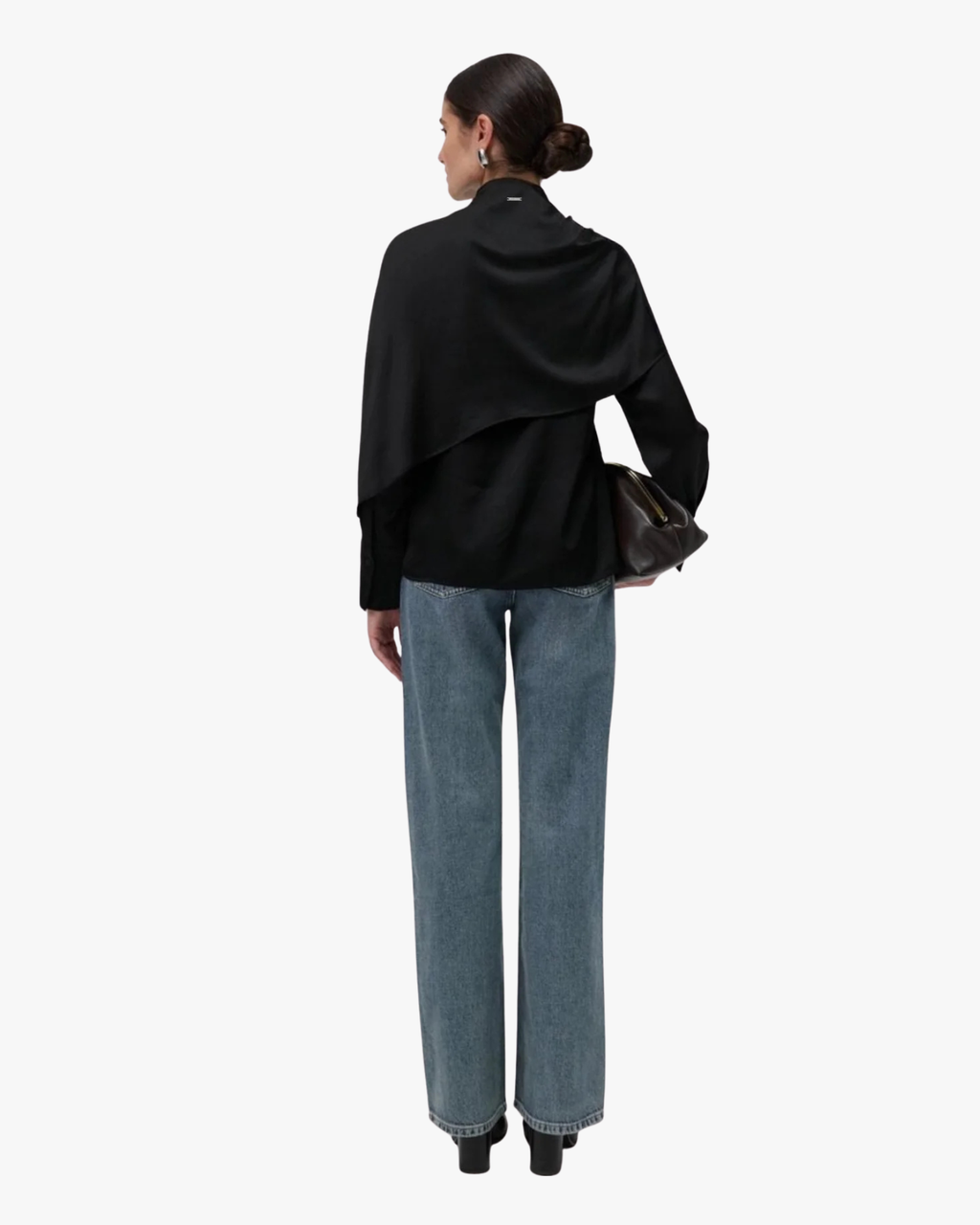 The Isis Cape Blouse Black