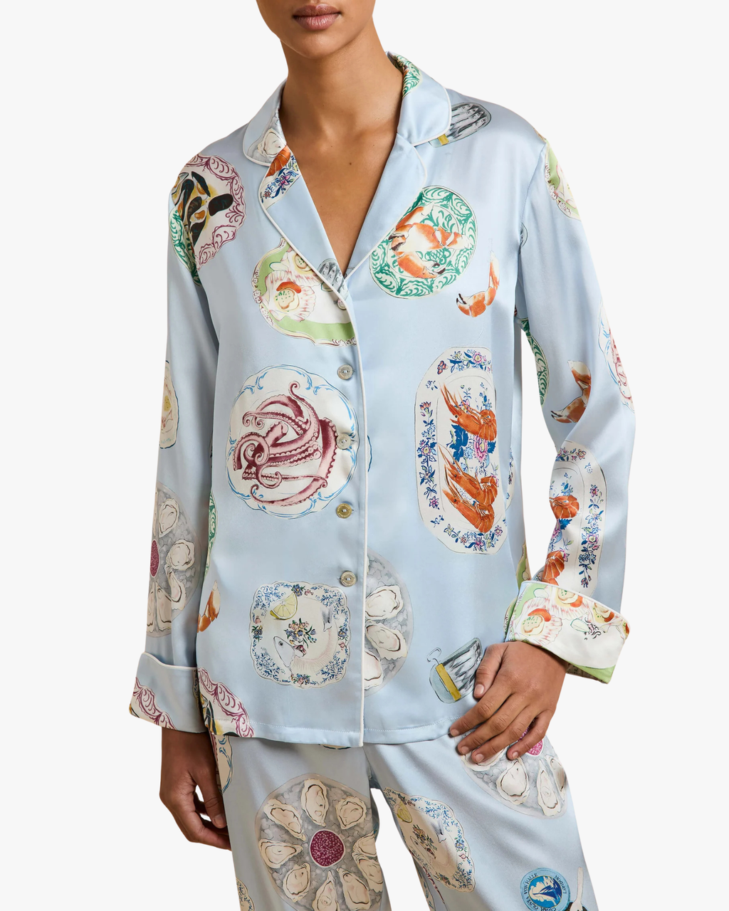 Lila Cadiz Pyjamas Blue Seafood