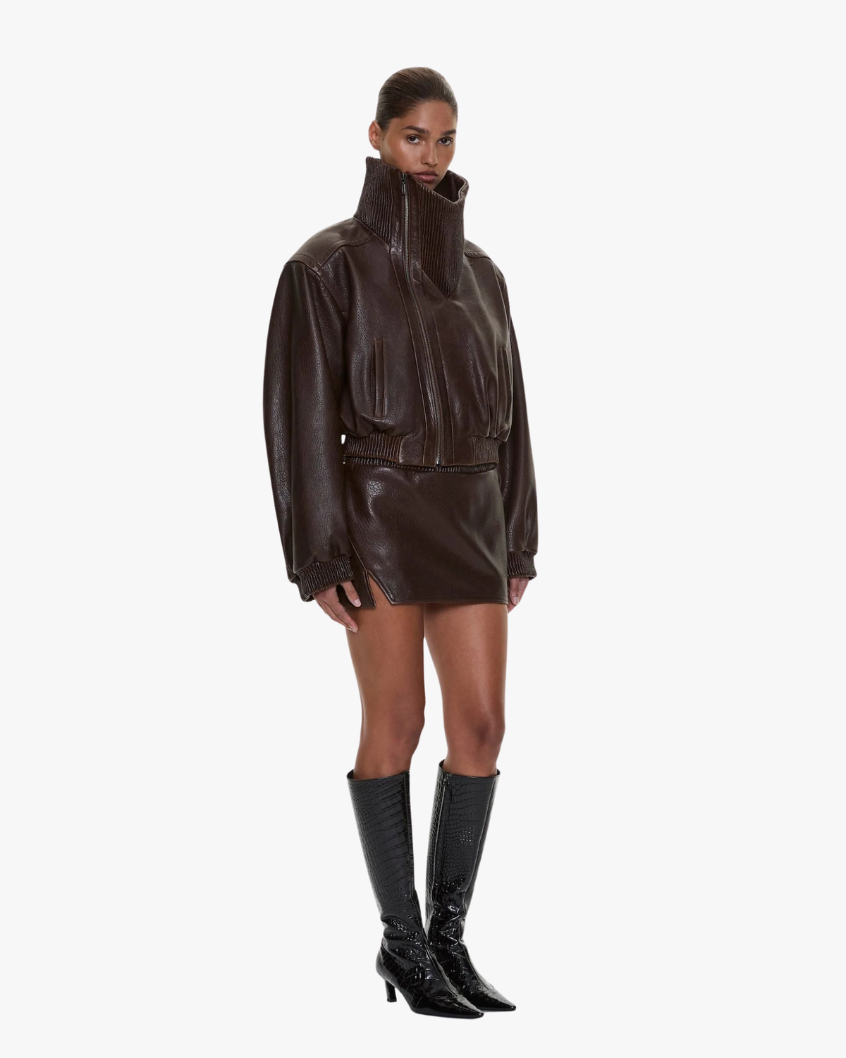 Bomber Leather Lunnet Brown