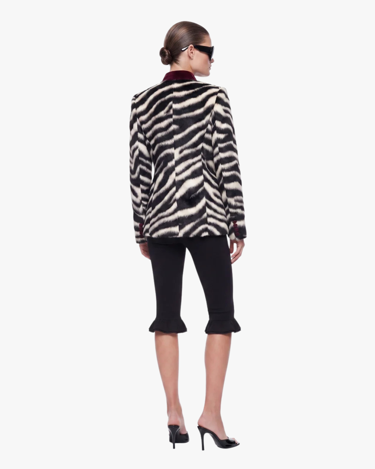 Faux-Fur Jacket Zelda Zebra