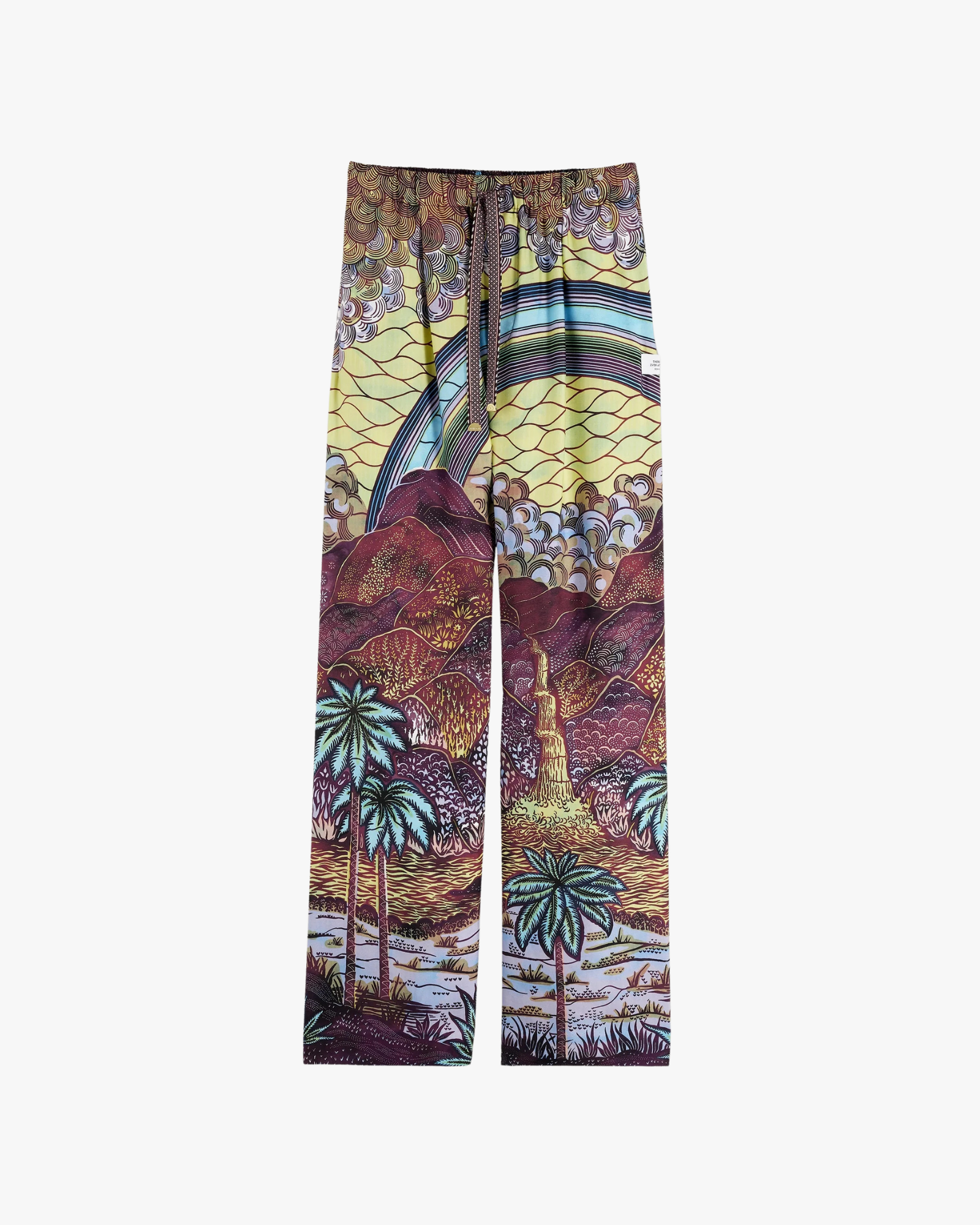 Trouser Drawstring Rainbow Print