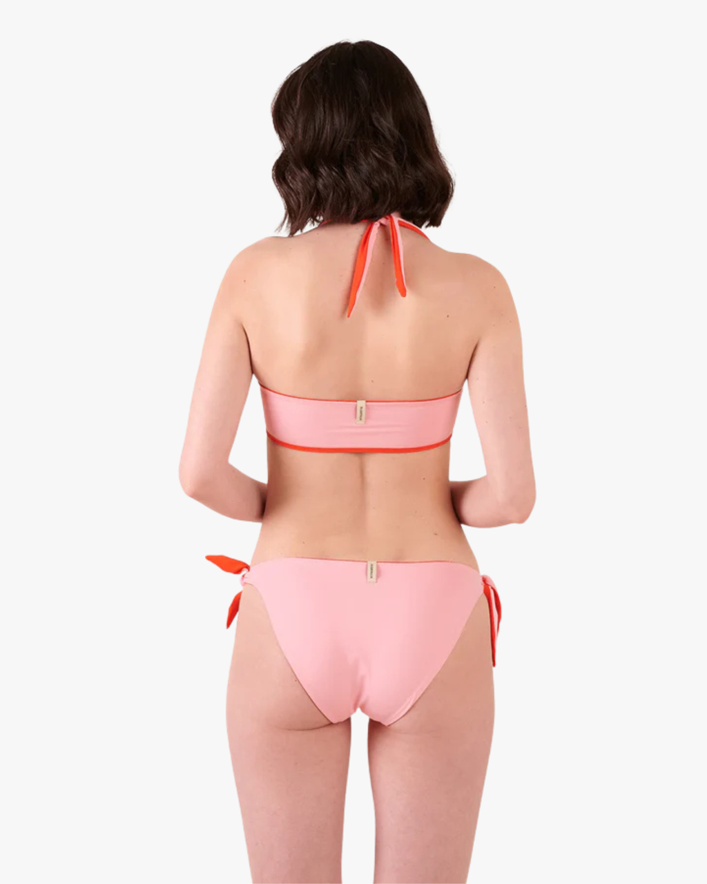 Holiday Bikini Bottoms With Ties Reversible Poppy-Macaron