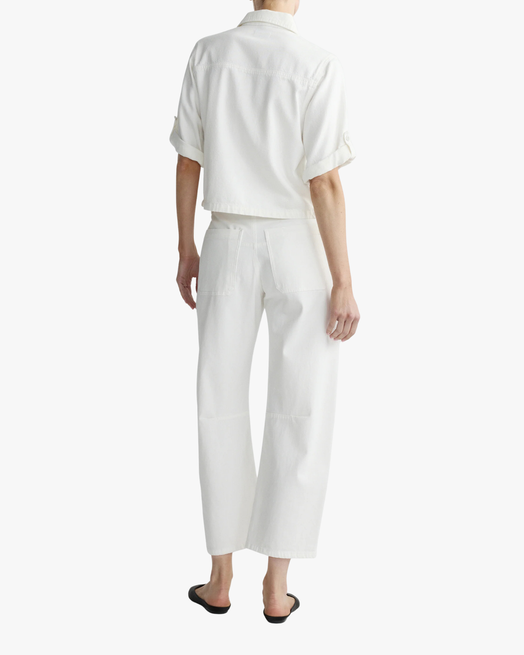 Bilie Easy Barrel High Rise 26" Pants White