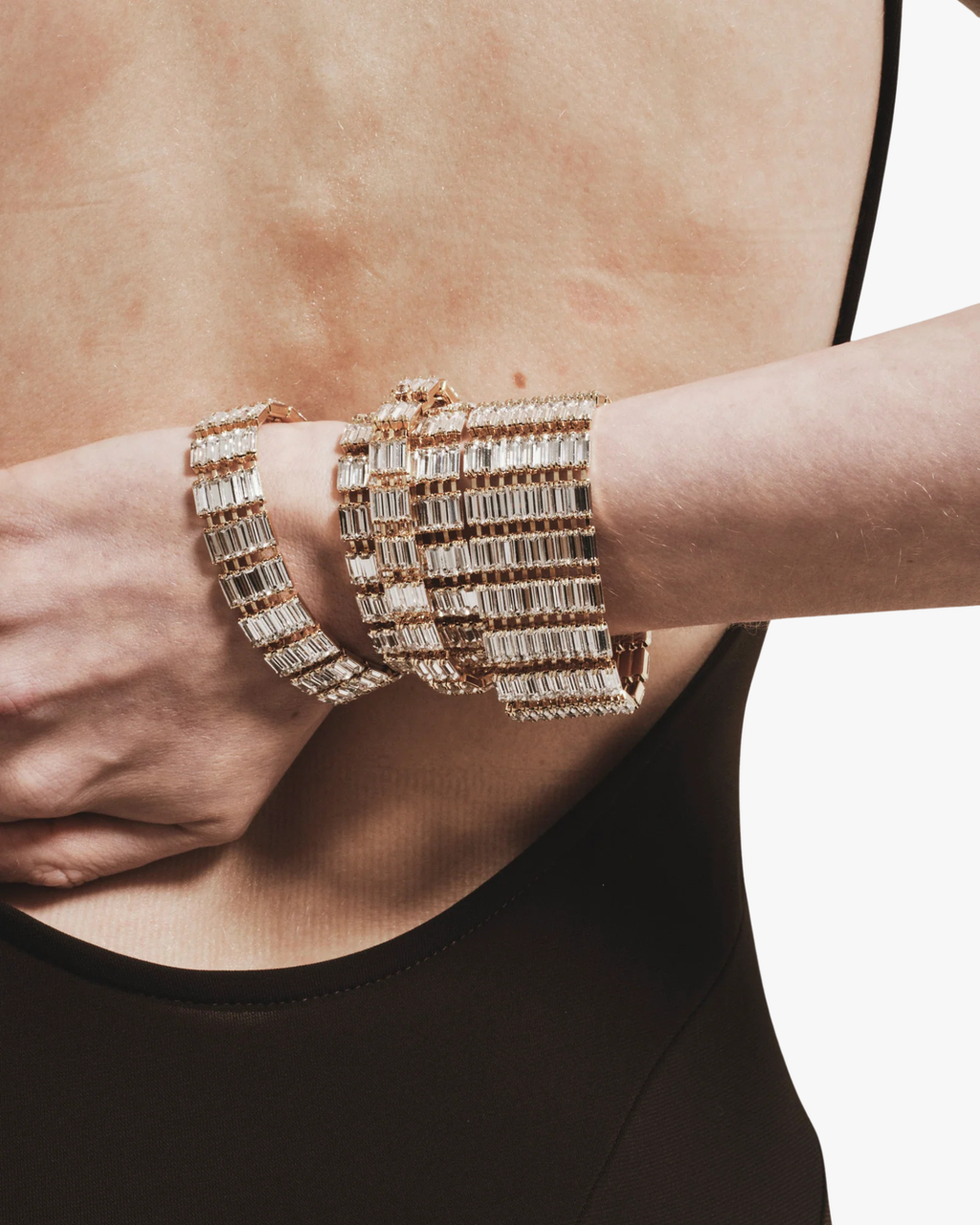 Bracelet Empire Palladium Crystals