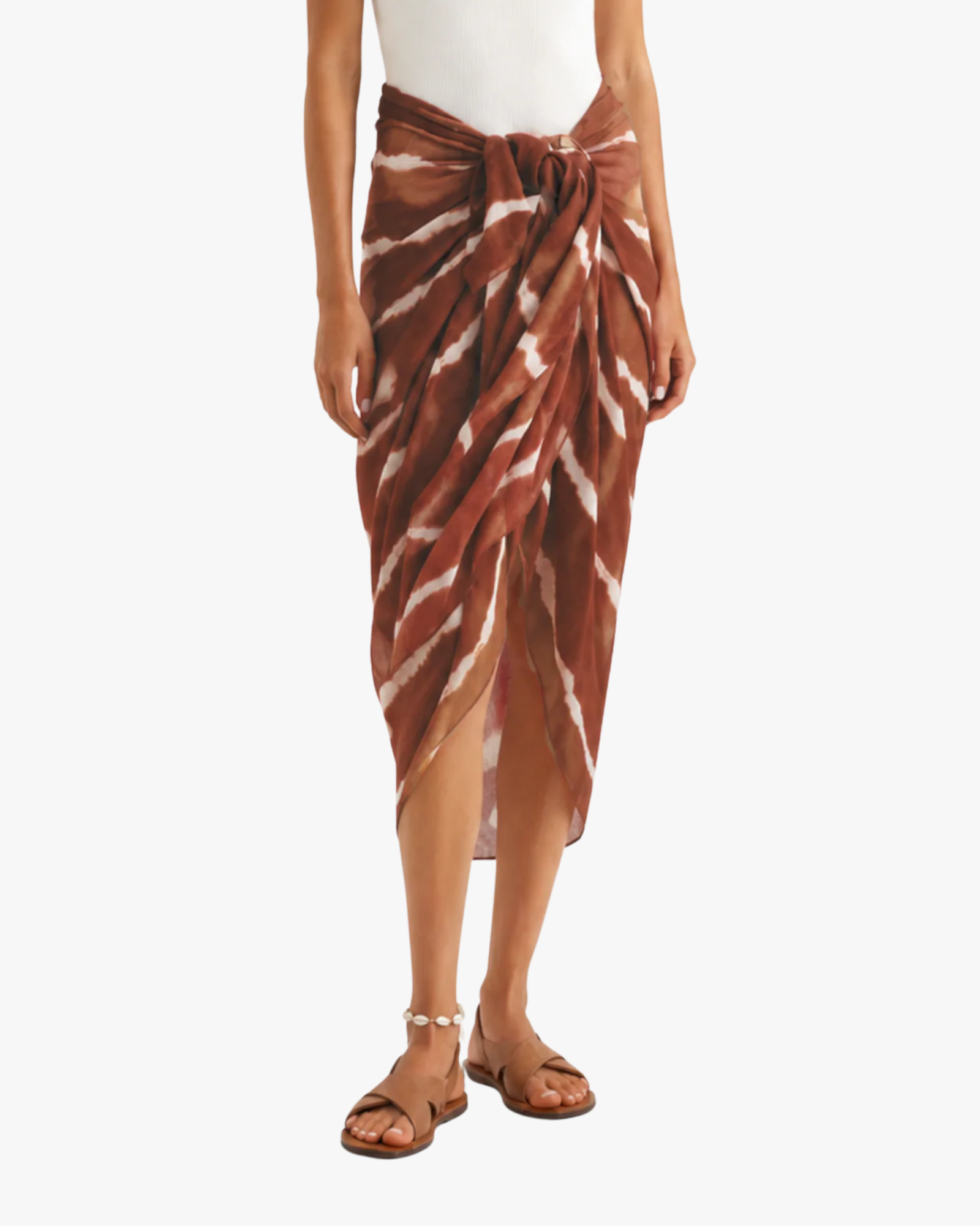Calypso Sarong Skirt Terracotta