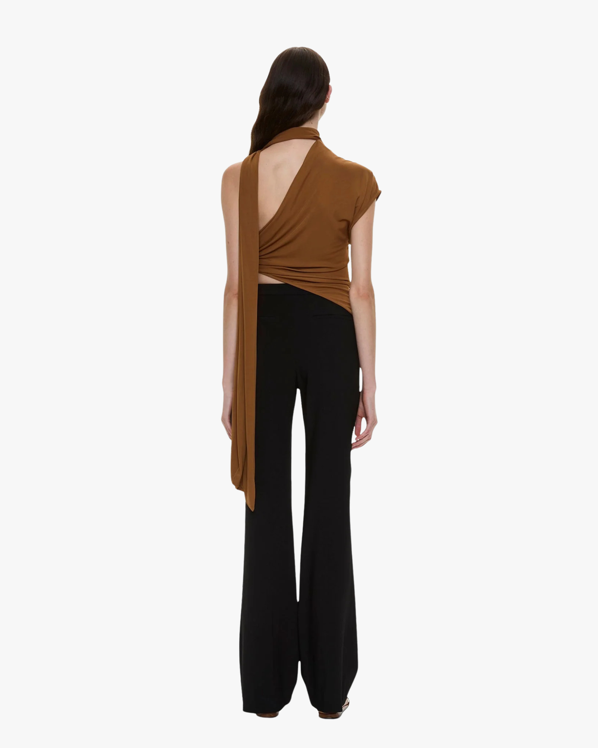 Scarf Top Vienna Jersey Cognac