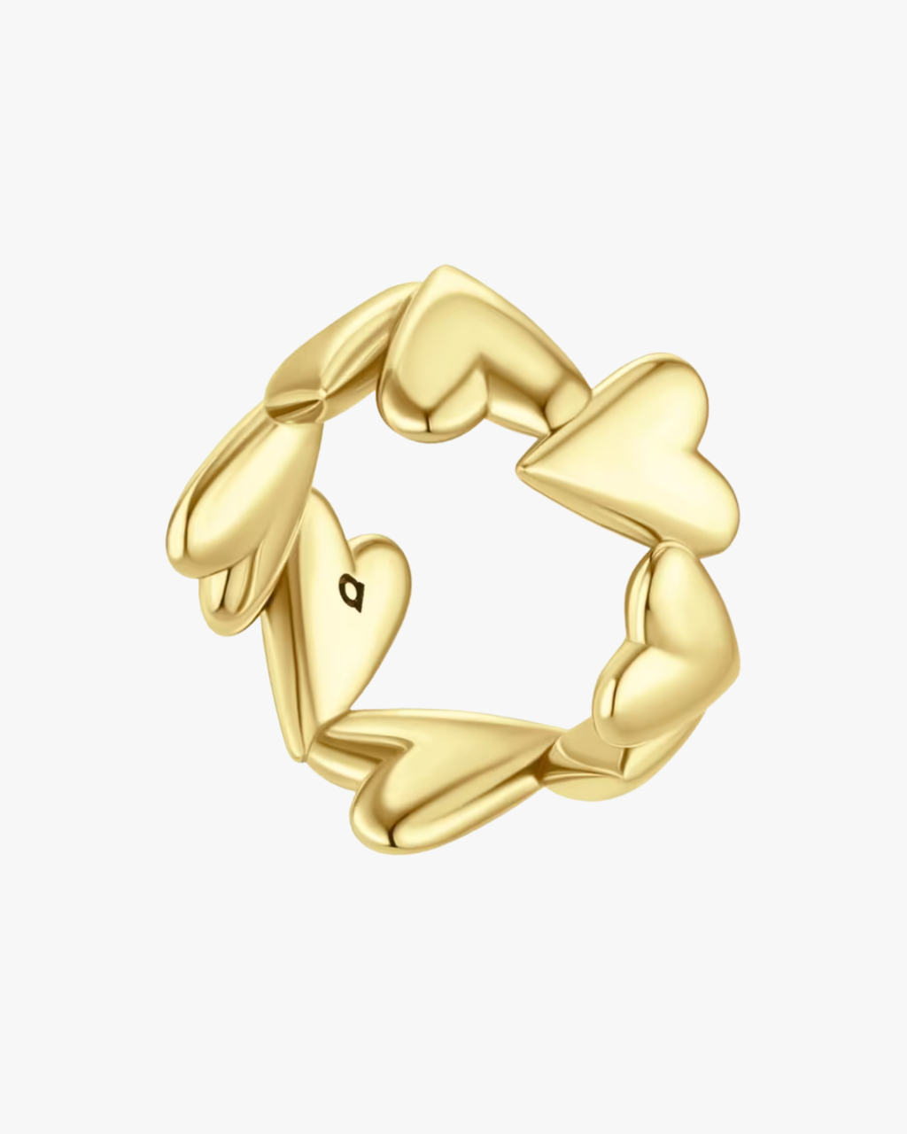 Dancing Hearts Ring Gold
