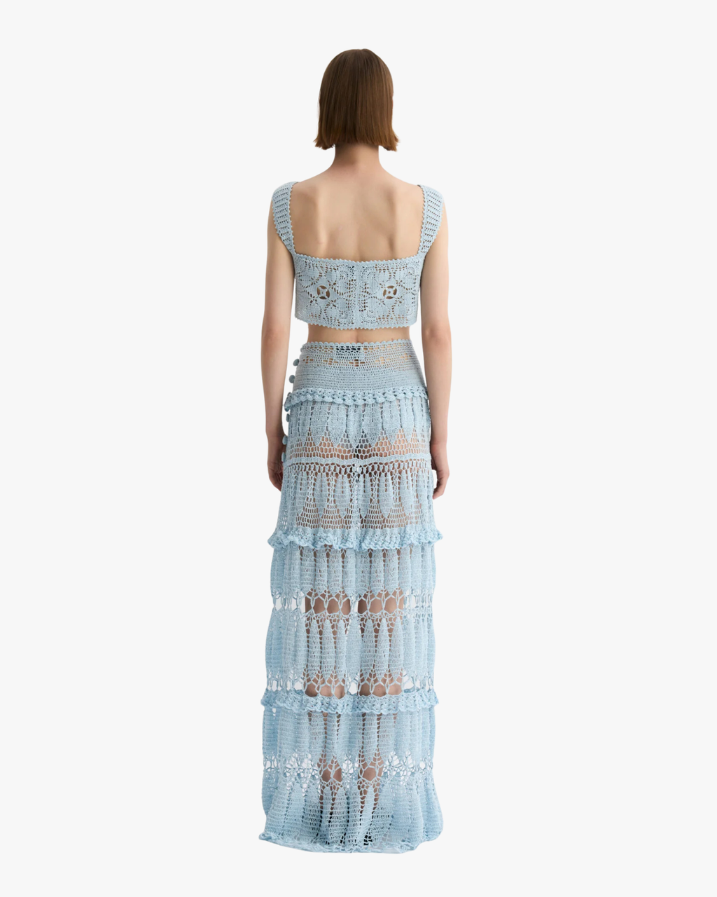 Kora Top Crochet Baby Blue