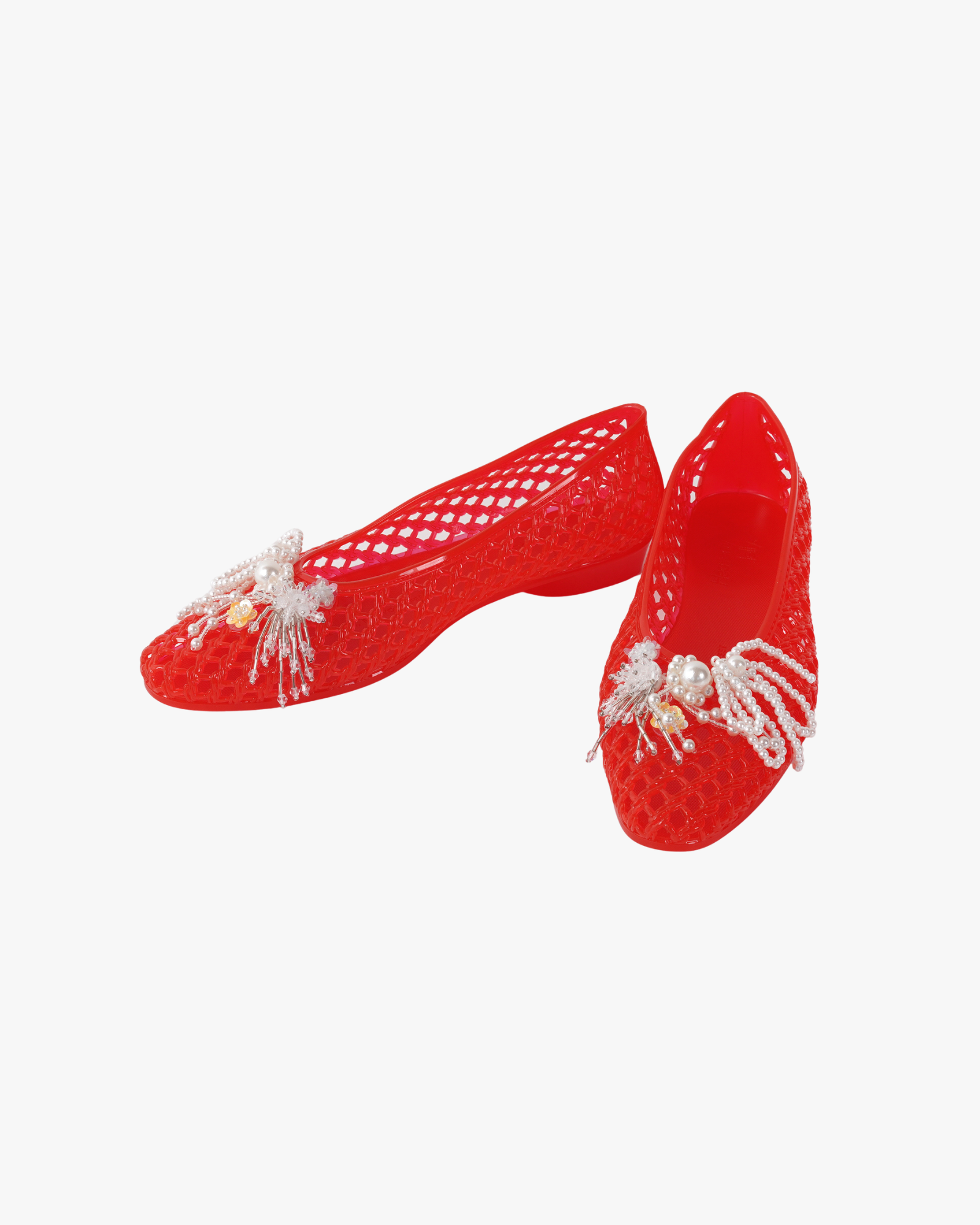 Ballerina Flats Peony Red