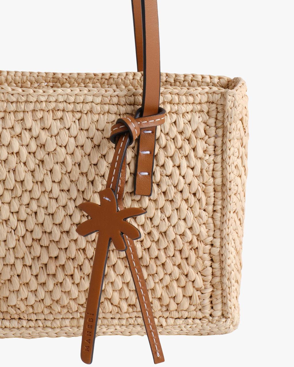 Inez Bag Small Natural And Tan Leather
