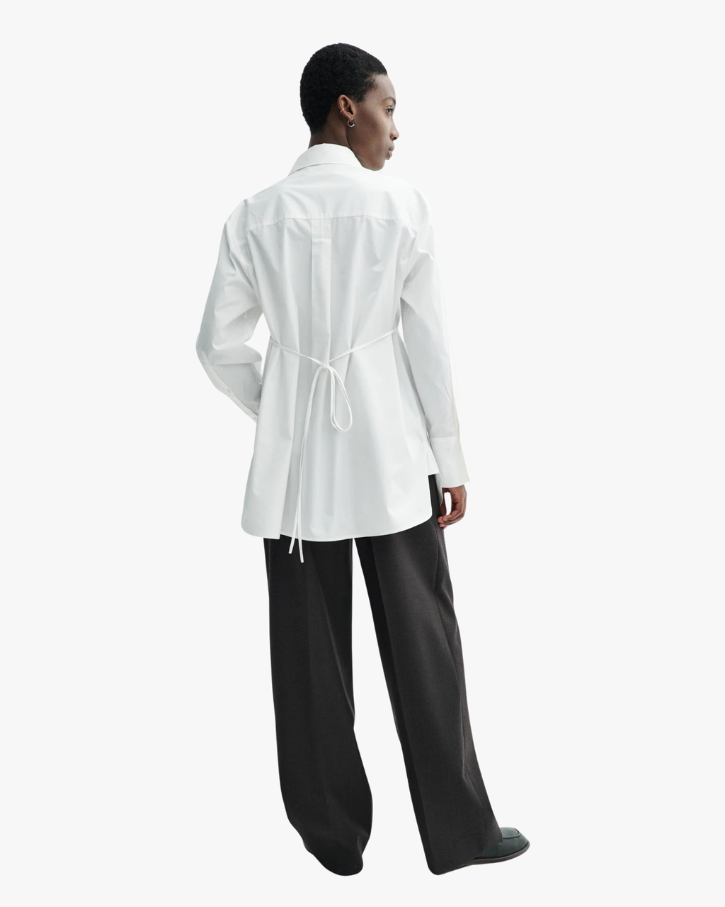 Loose-Fit Poplin Shirt Sebastiana White