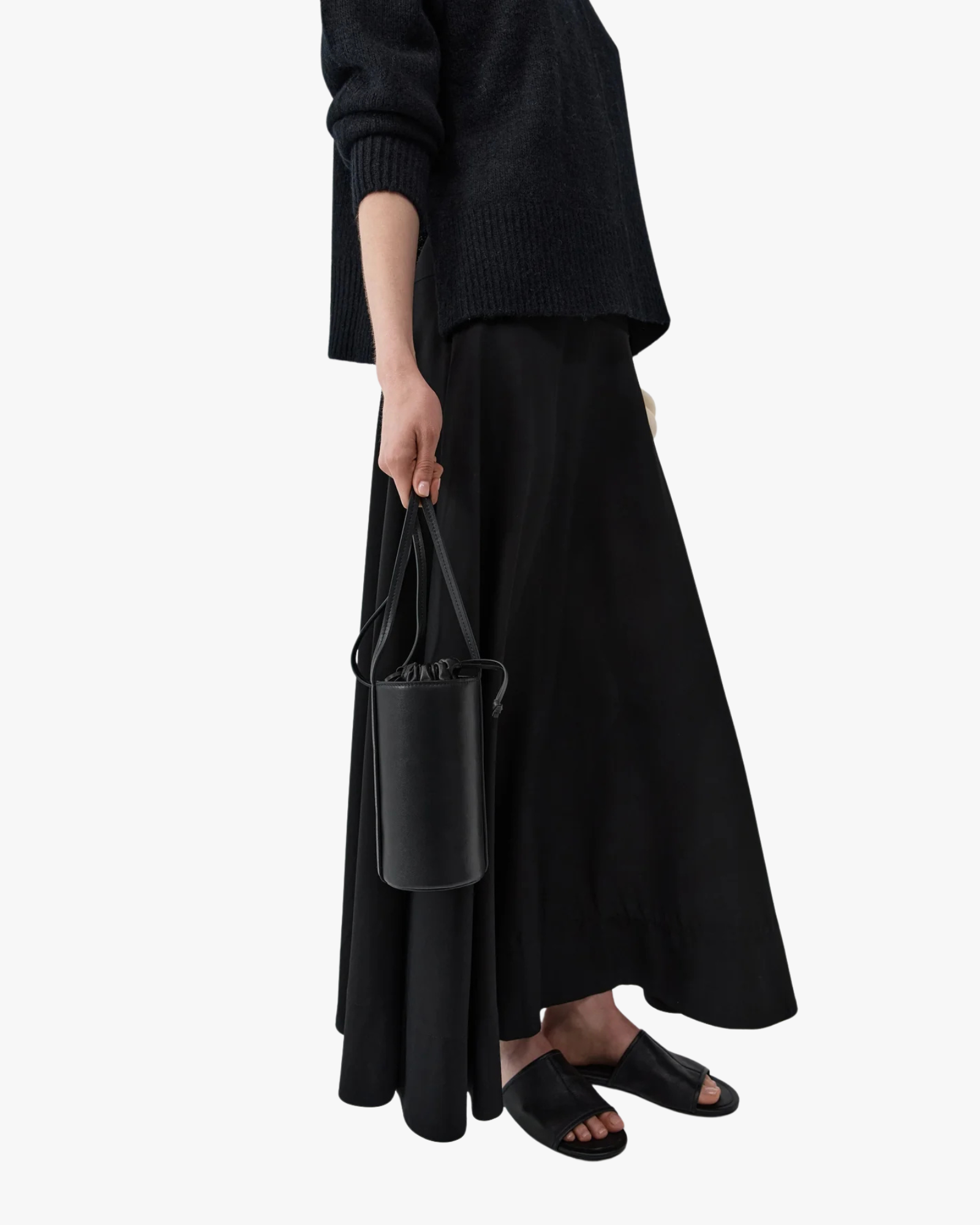Cylinder Sling Bag Black