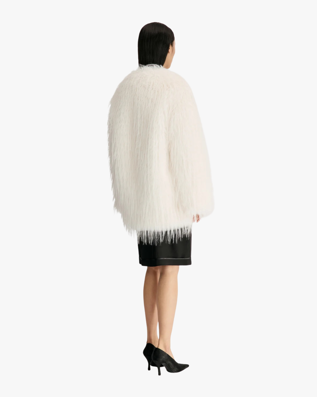 Short Coat Rowe Collarless Ivory