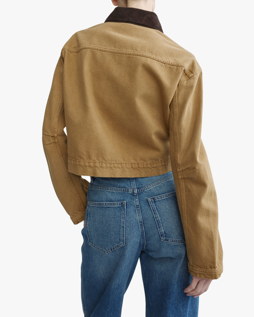 Boxy Denim Jacket Sand