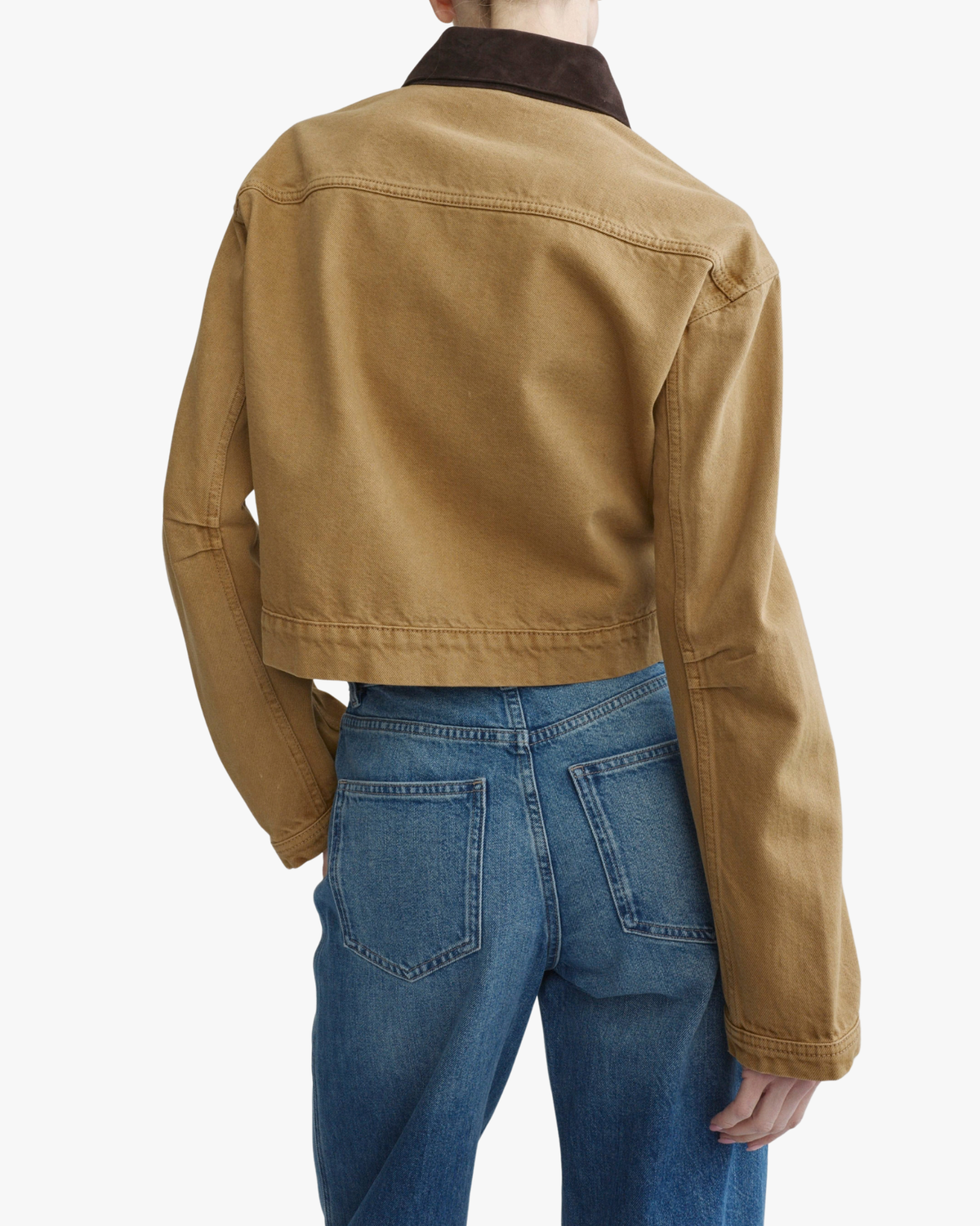 Boxy Denim Jacket Sand
