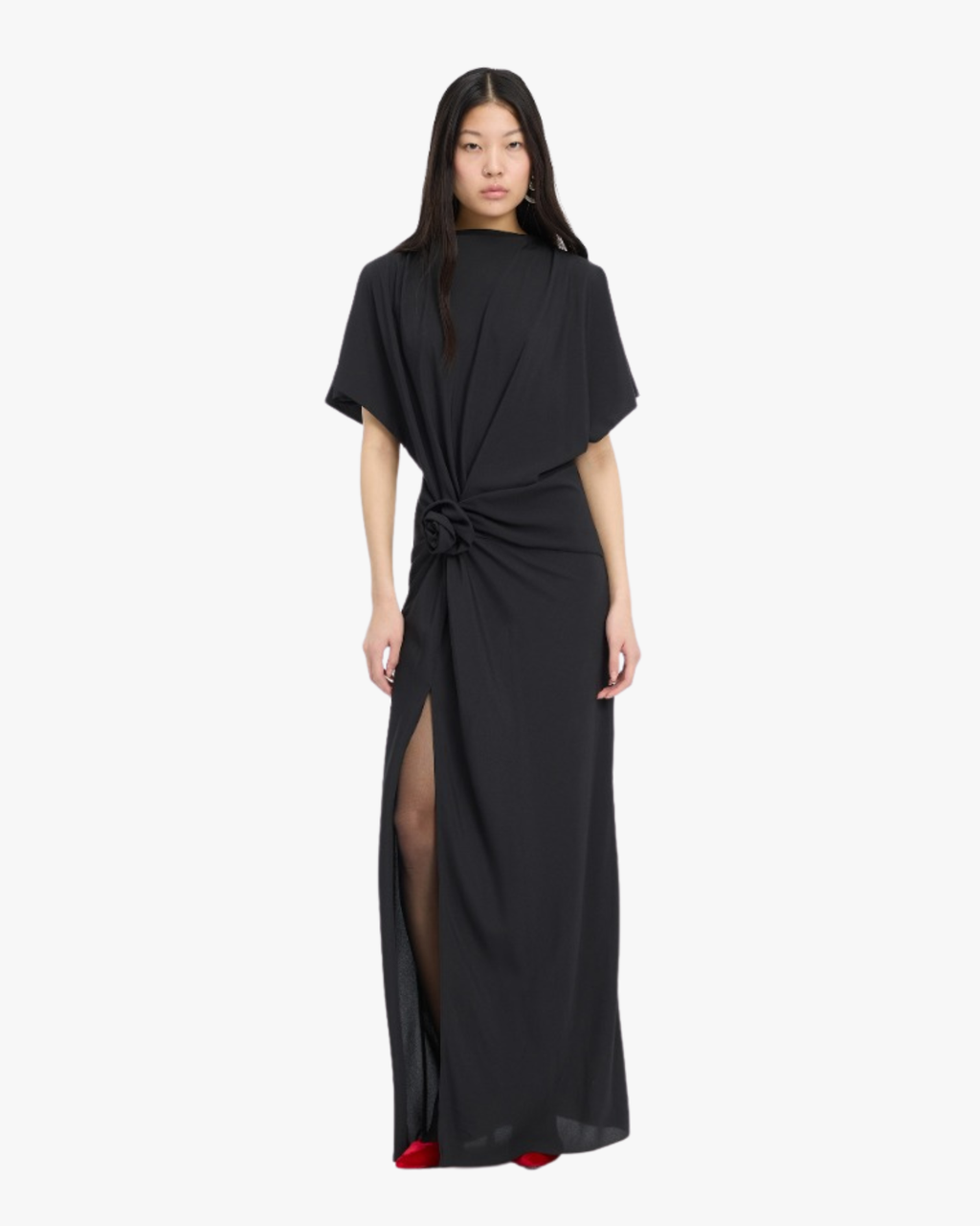 Slit Maxi Dress Black