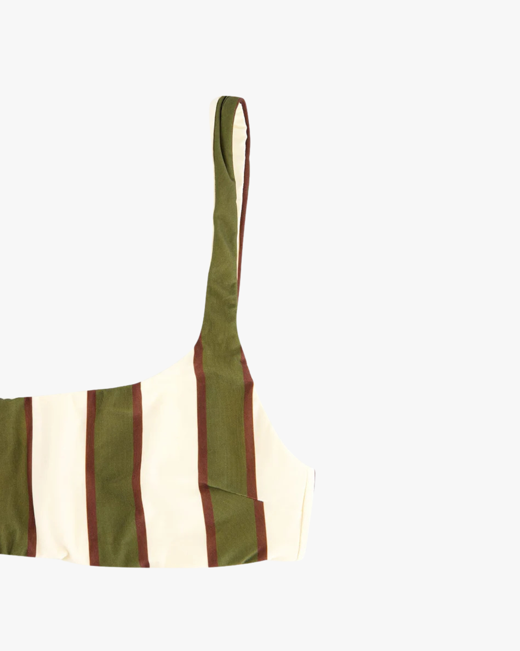 Thidu Bikini Top Olive Stripes