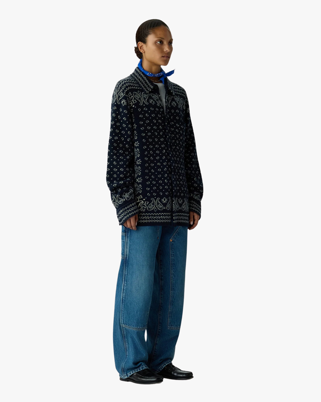 Cashmere Work Shirt Wild Rag Midnight