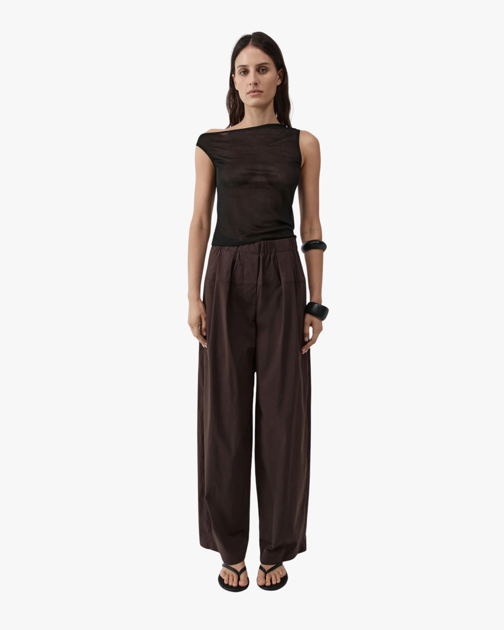 Relaxed Pleat Pants Bark