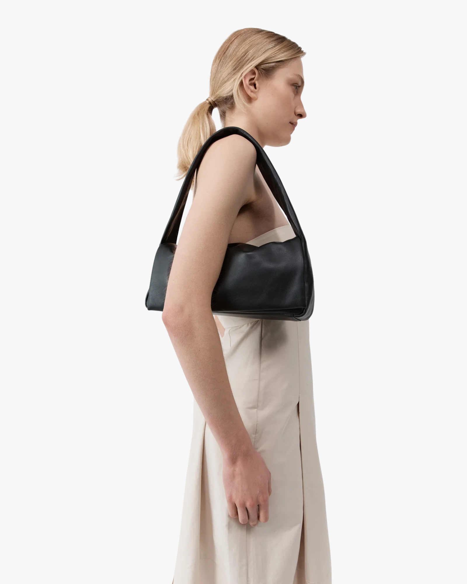 Soft Slim Satchel Black